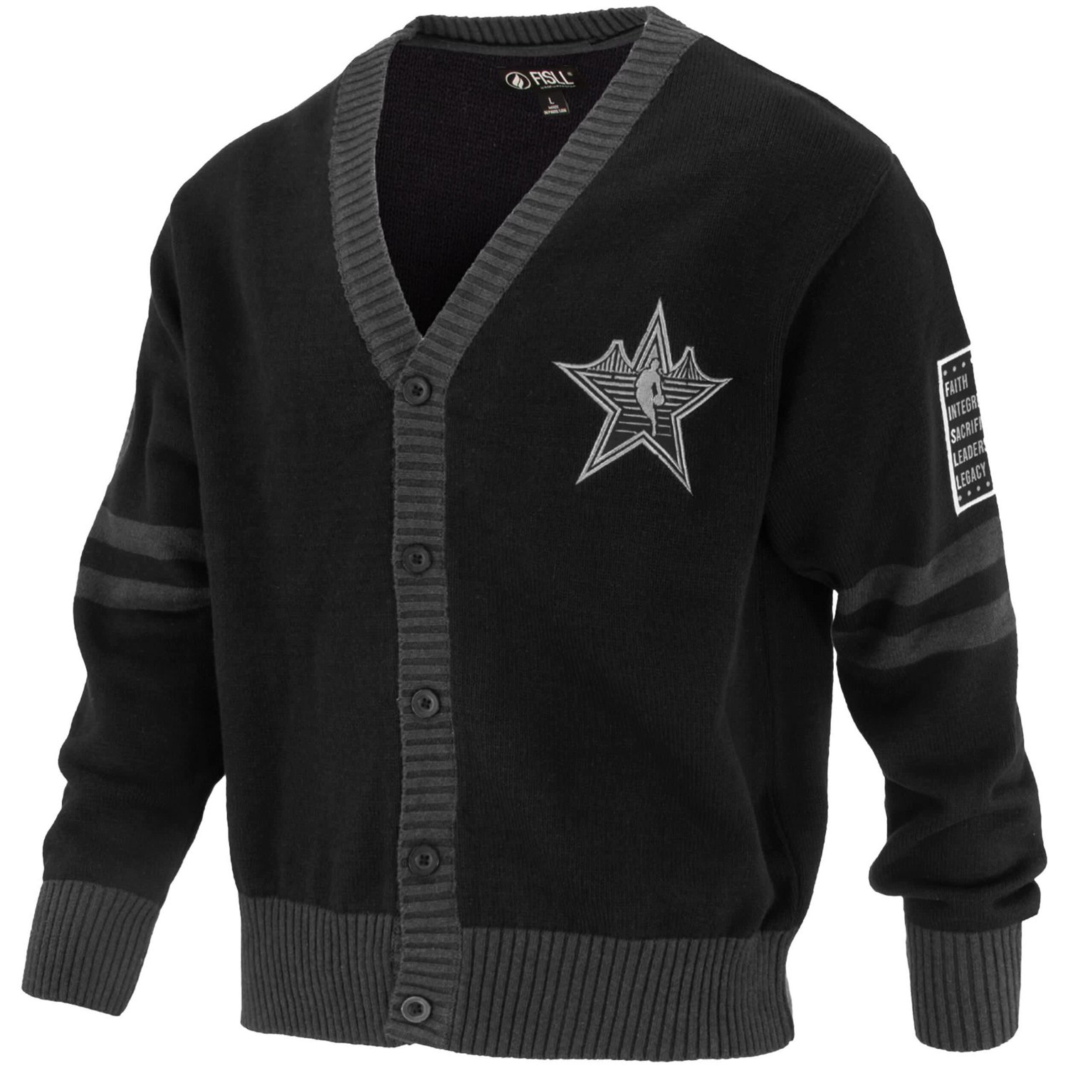 Unisex FISLL 2025 NBA All-Star Game Full-Button Cardigan Sweater - view number 2