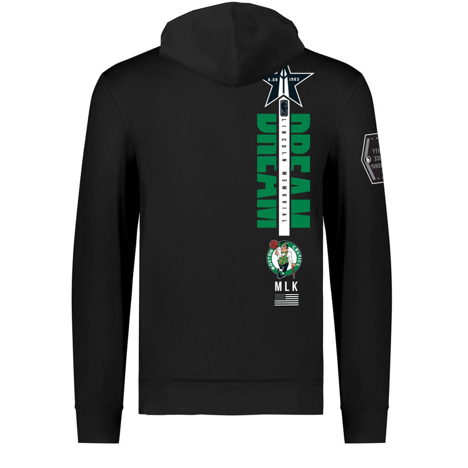 Unisex FISLL x History Collection Boston Celtics Pullover Hoodie - view number 3