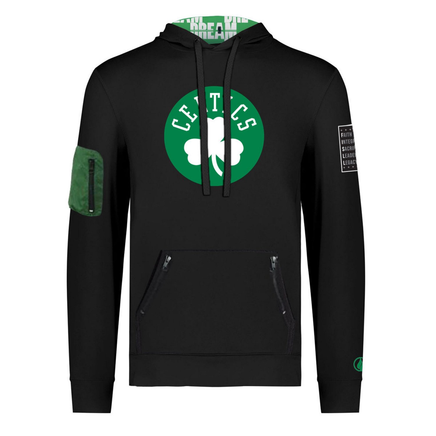 Unisex FISLL x History Collection Boston Celtics Pullover Hoodie - view number 2