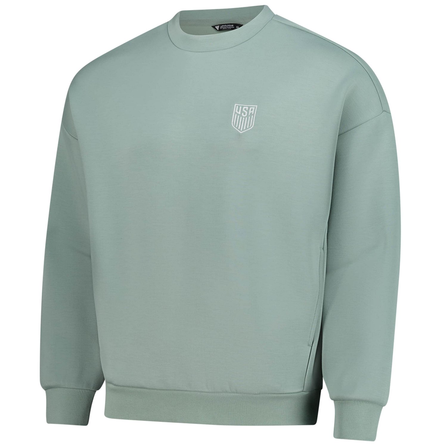 Unisex Levelwear USMNT Luxe Signature Tri-Blend Pullover Sweatshirt - view number 2