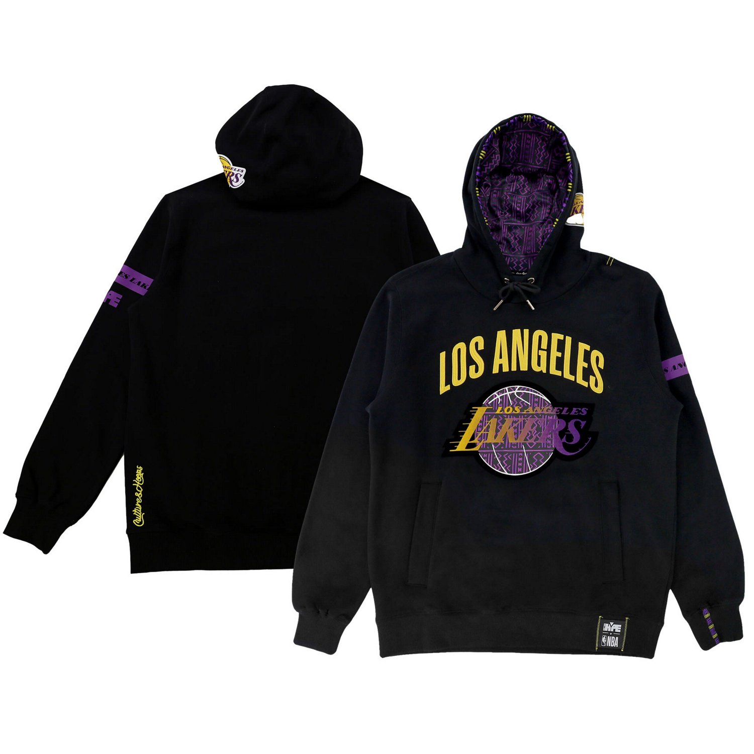 Unisex NBA x Two Hype Los Angeles Lakers Culture  Hoops Heavyweight Pullover Hoodie - view number 1