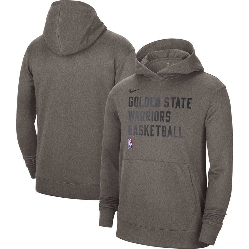 Unisex Nike Golden State Warriors 2023/24 Performance Spotlight On-Court Practice Pullover Hoodie-image