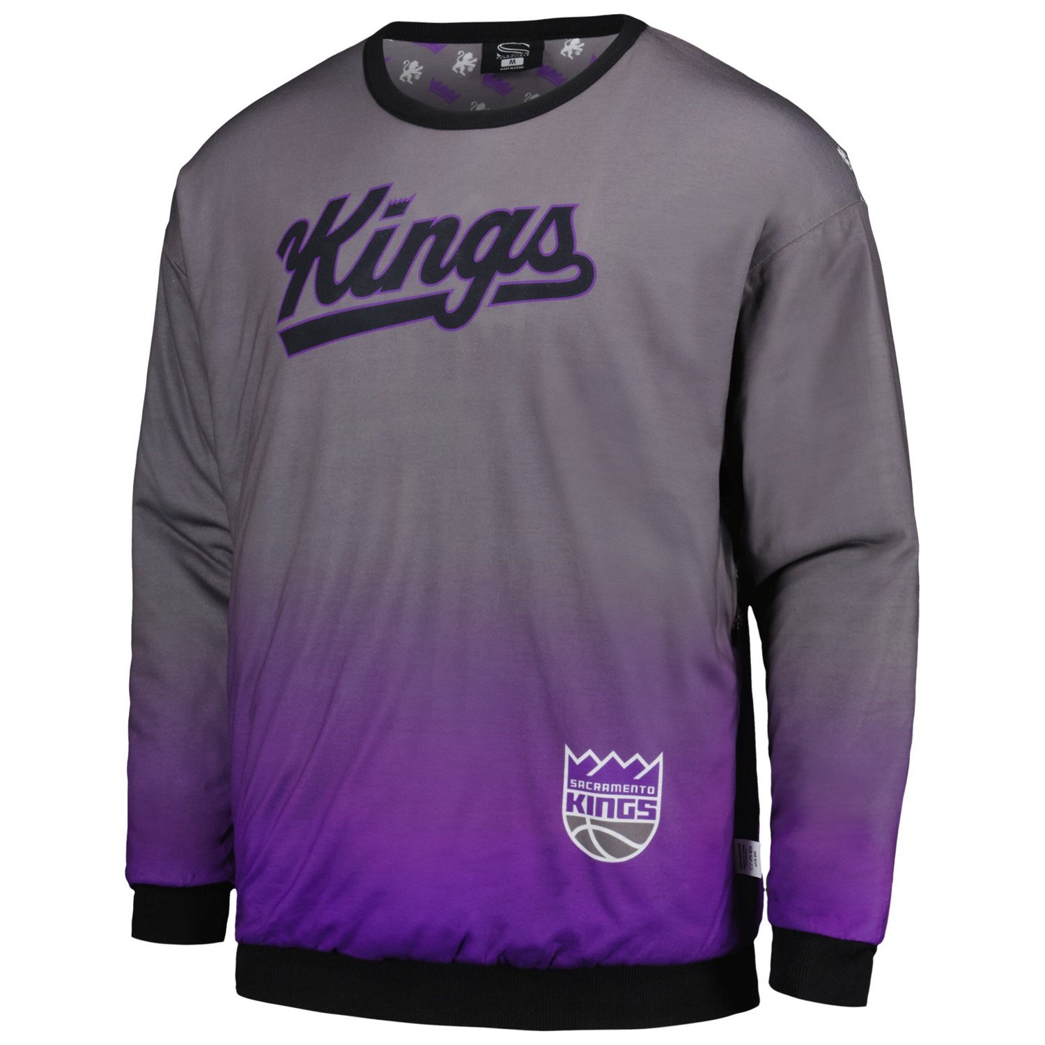 Unisex Stadium Essentials Gray Sacramento Kings Full Capacity Reversible Pullover Sweatshirt - view number 4