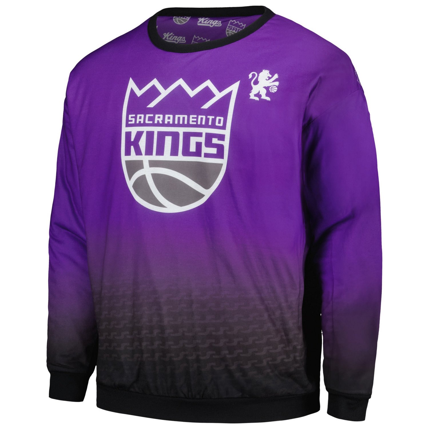 Unisex Stadium Essentials Gray Sacramento Kings Full Capacity Reversible Pullover Sweatshirt - view number 2