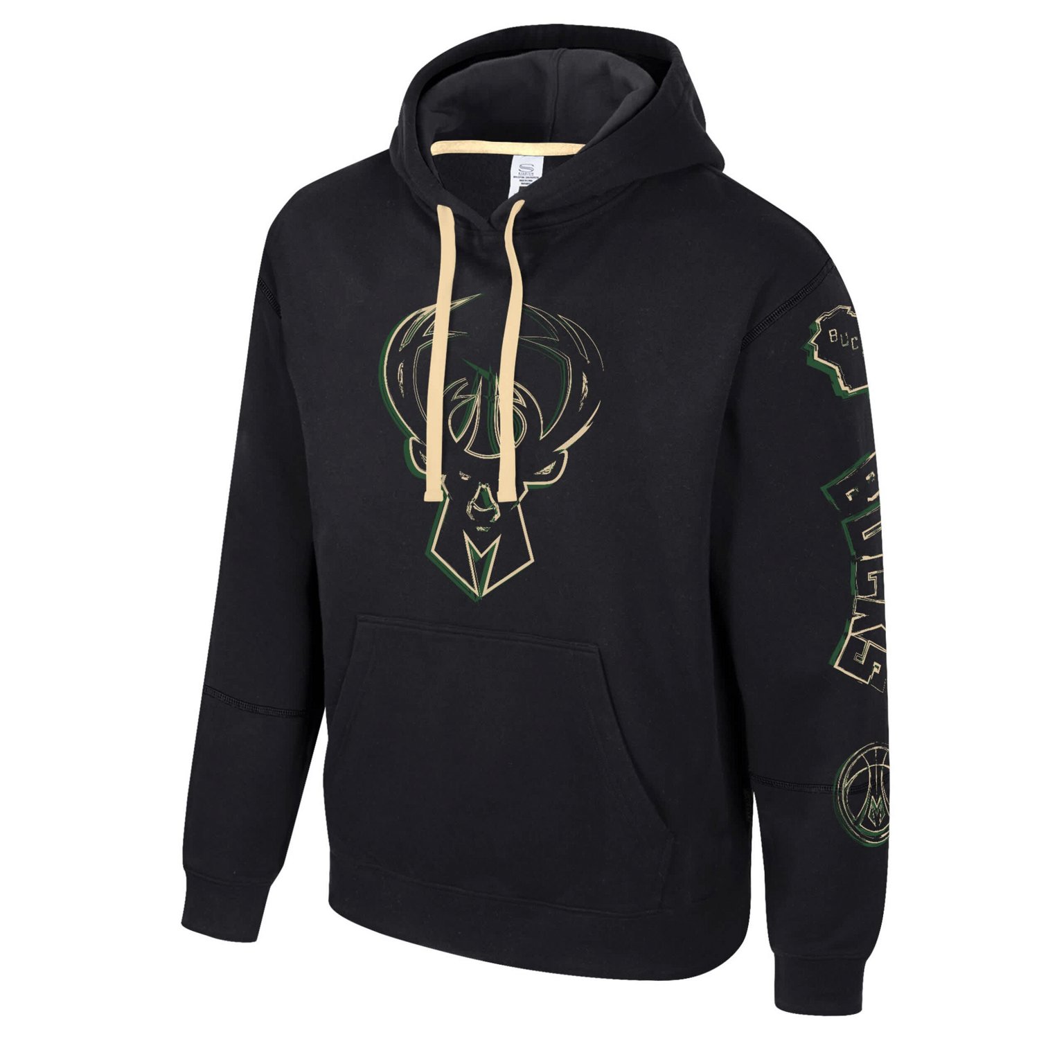 Unisex Stadium Essentials Milwaukee Bucks Elementized Pullover Hoodie - view number 2