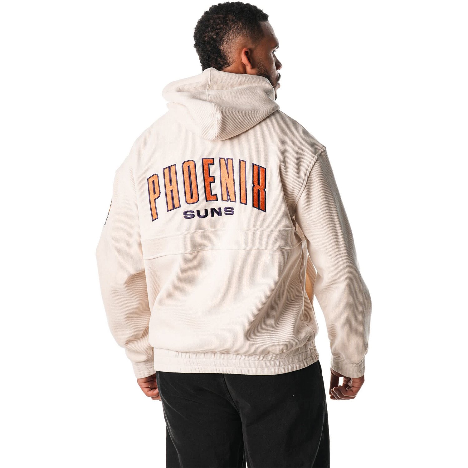Unisex The Wild Collective Phoenix Suns Corduroy Tri-Blend Pullover Hoodie - view number 2