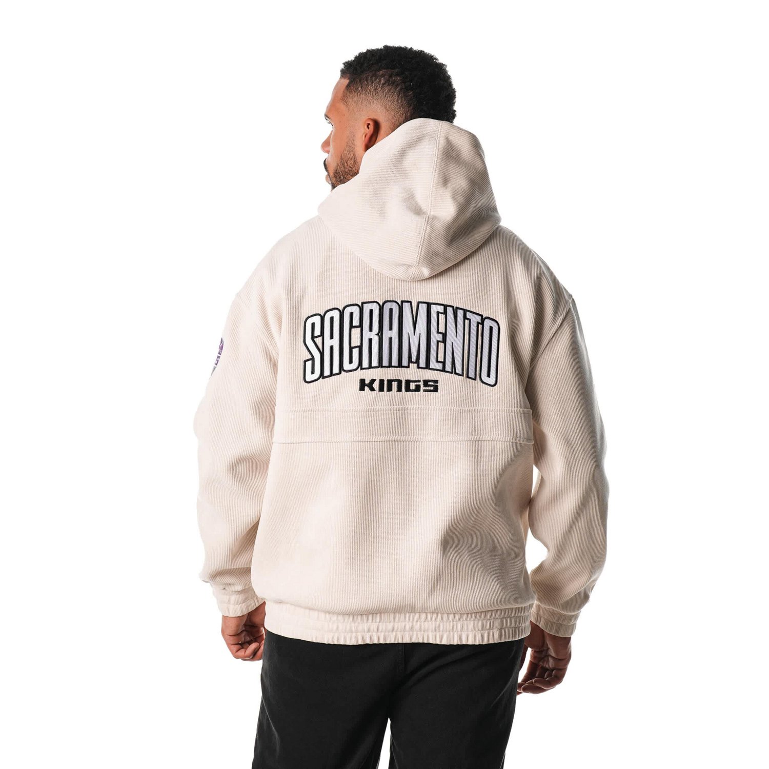 Unisex The Wild Collective Sacramento Kings Corduroy Tri-Blend Pullover Hoodie - view number 2