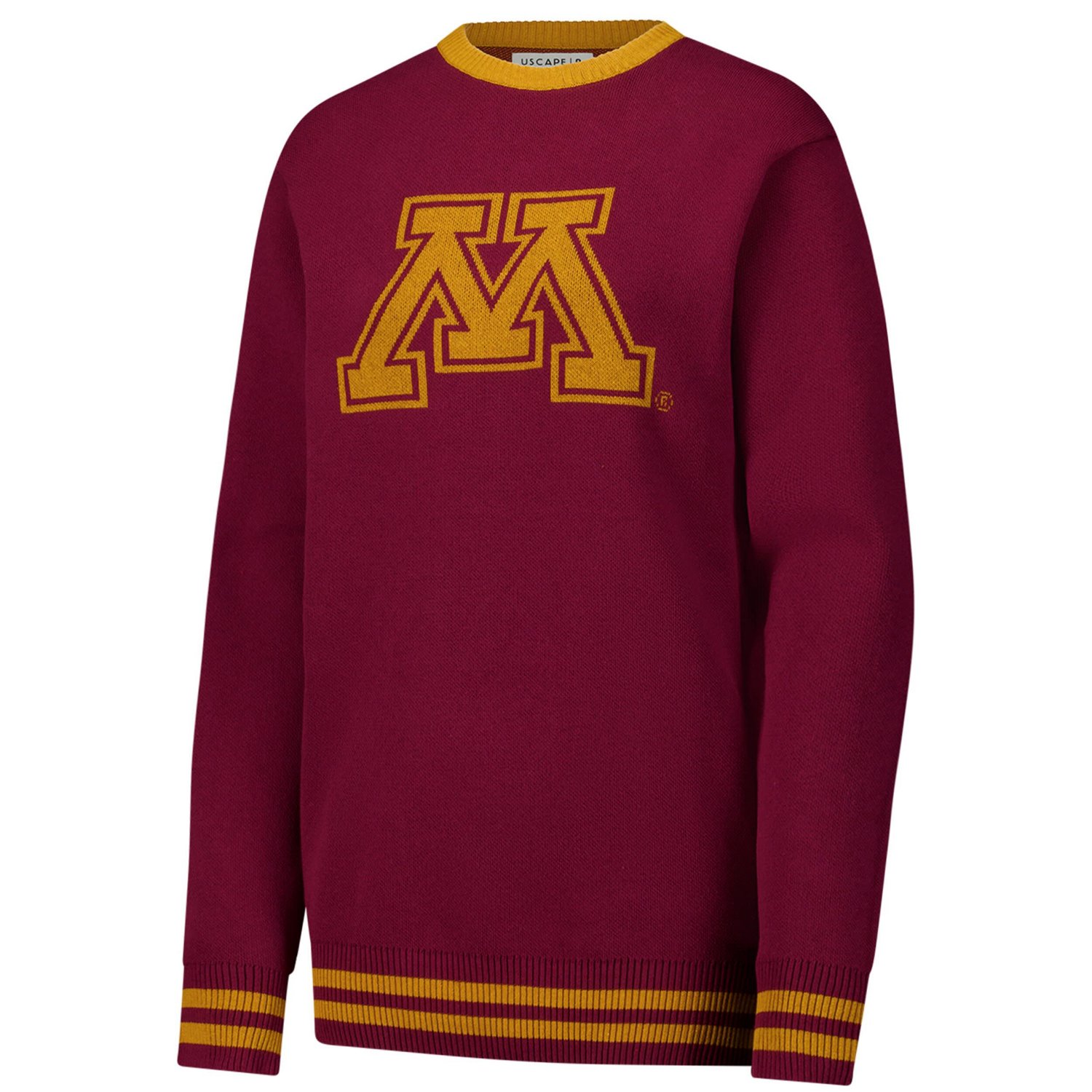 Unisex Uscape Apparel Minnesota Golden Gophers Renew Knit Vintage Pullover Sweater - view number 2