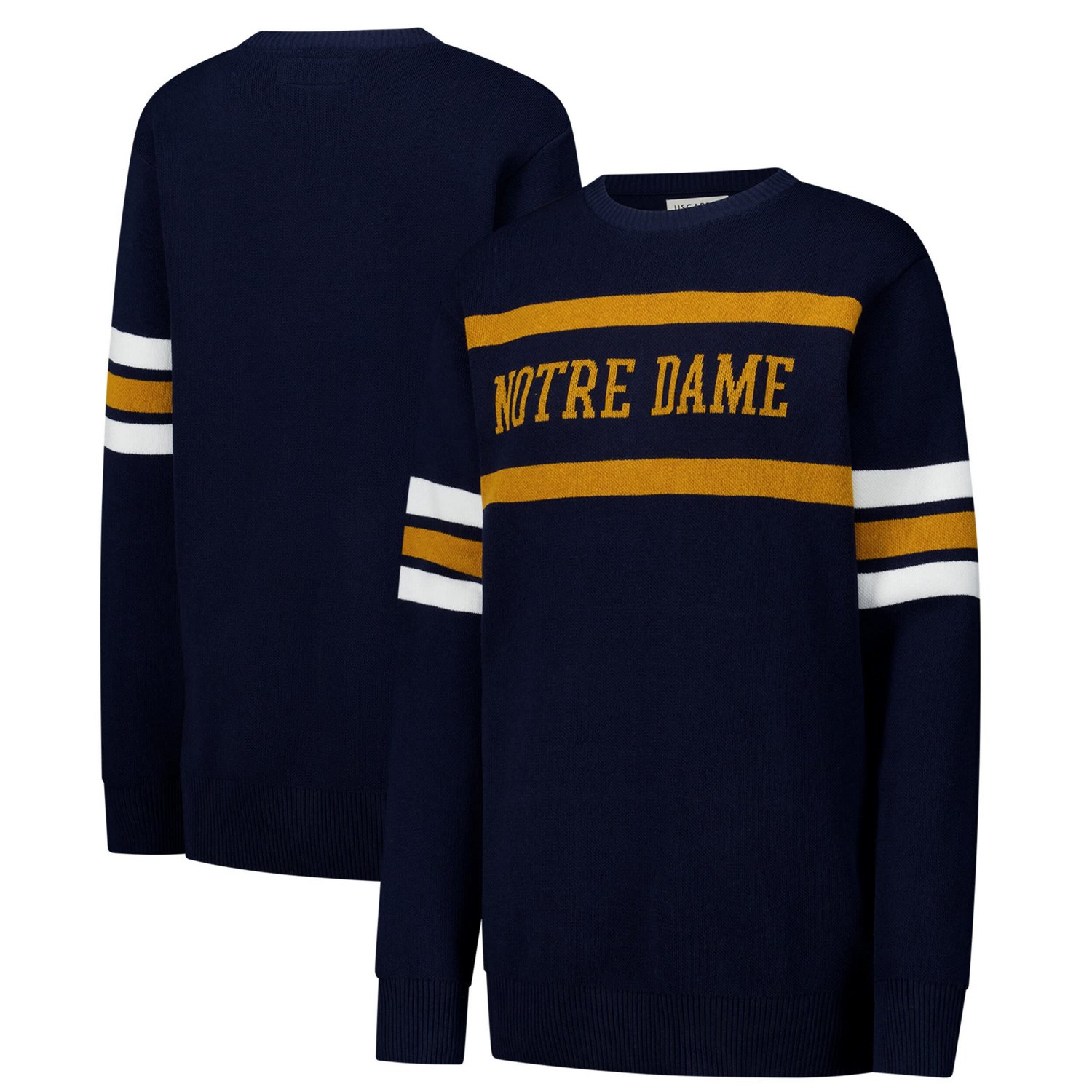 Unisex Uscape Apparel Notre Dame Fighting Irish Renew Knit Vintage Pullover Sweater