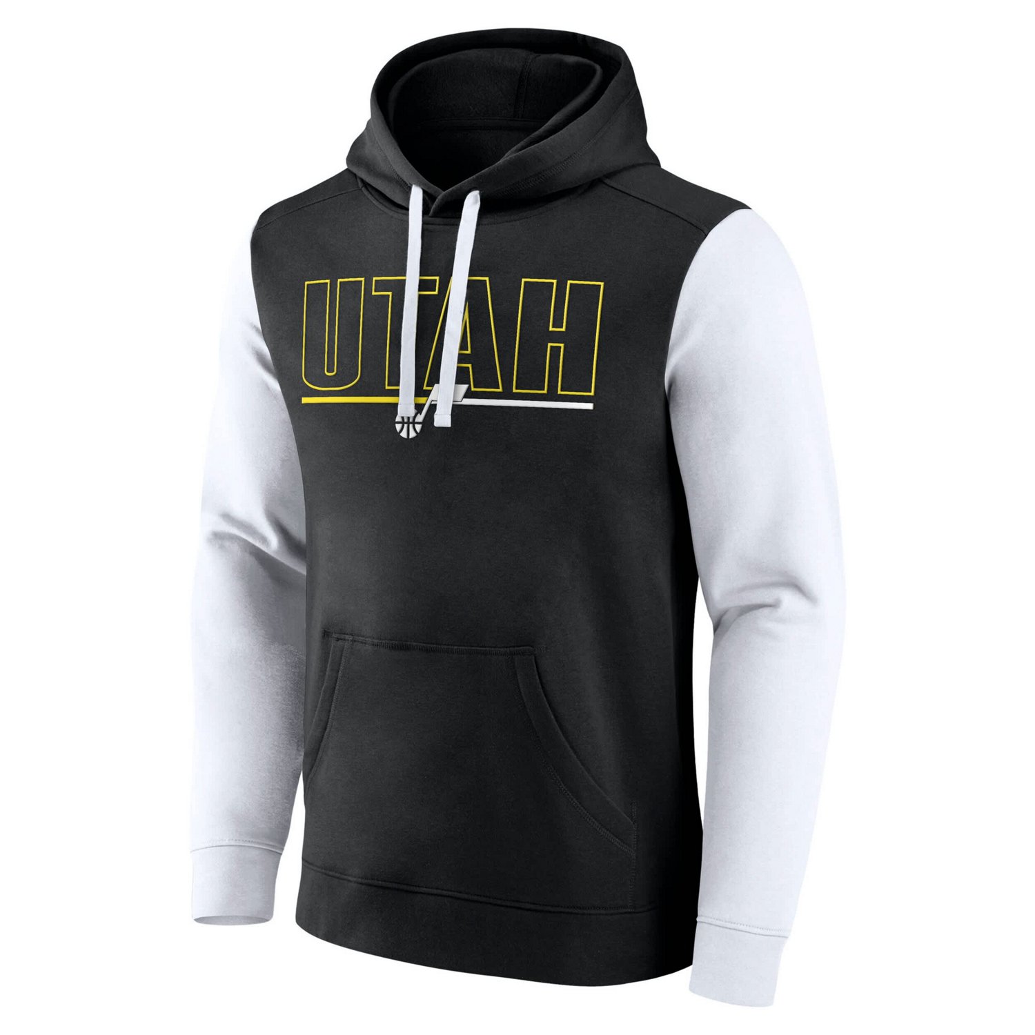 Utah Jazz Outline Colorblock Pullover Hoodie - view number 2