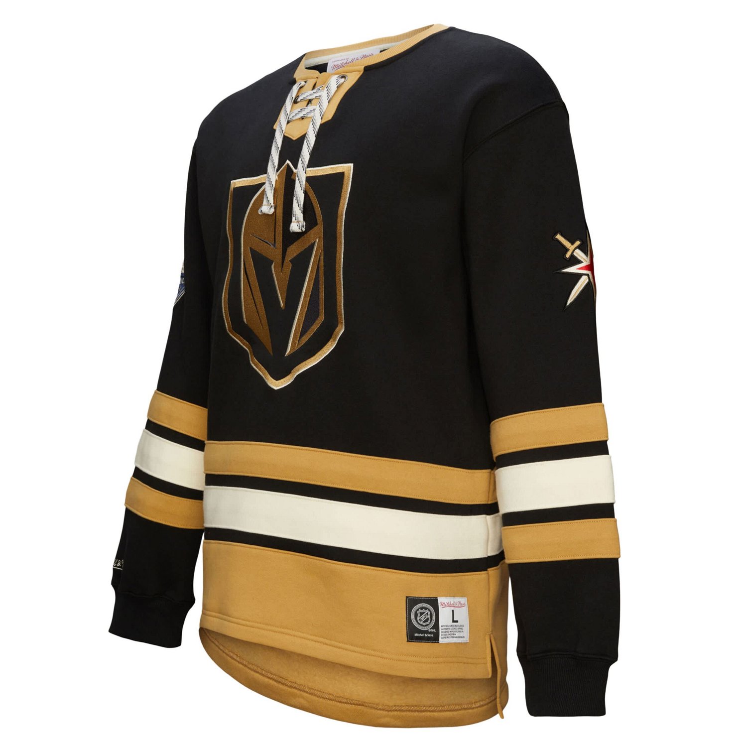 Vegas Golden Knights Heritage Lace-Up Pullover Sweatshirt                                                                        - view number 2