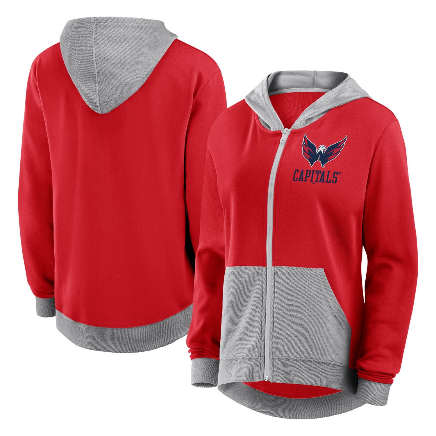 Washington Capitals Hit It French Terry Full-Zip Hoodie                                                                          - view number 1