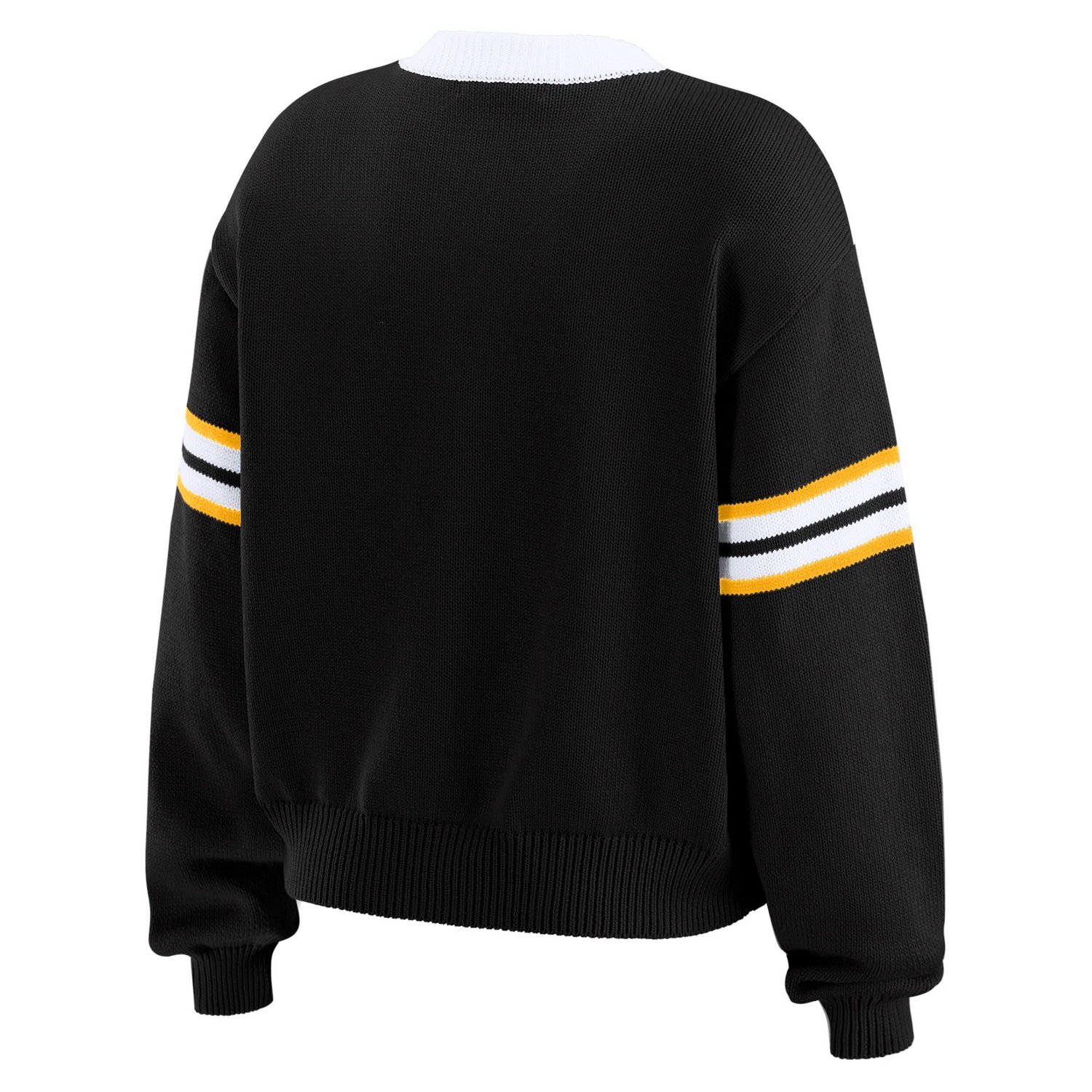 WEAR by Erin Andrews Boston Bruins Cropped Lace-Up Sweater - view number 3
