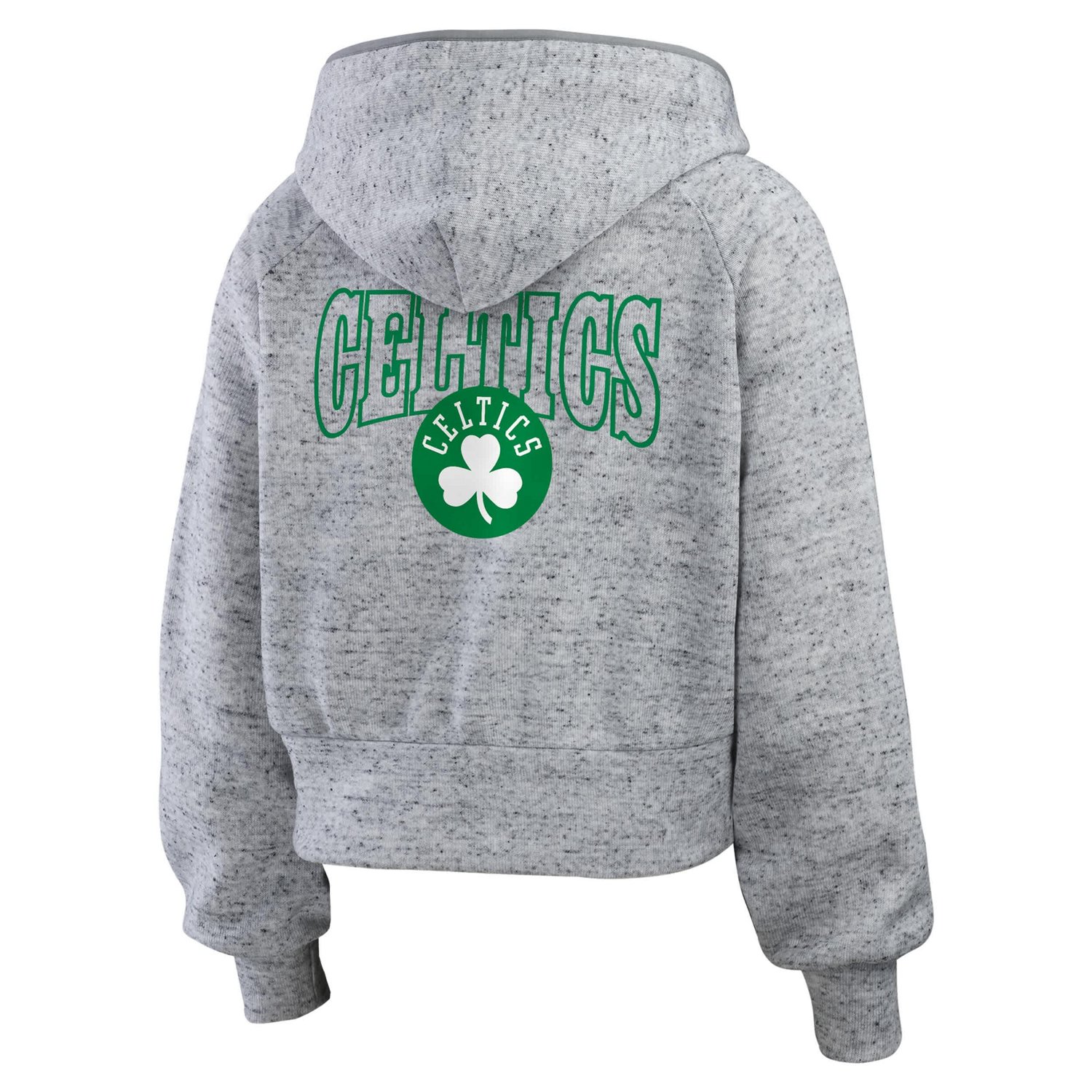 WEAR by Erin Andrews Boston Celtics Speckled Radiator Full-Zip Hoodie                                                            - view number 3