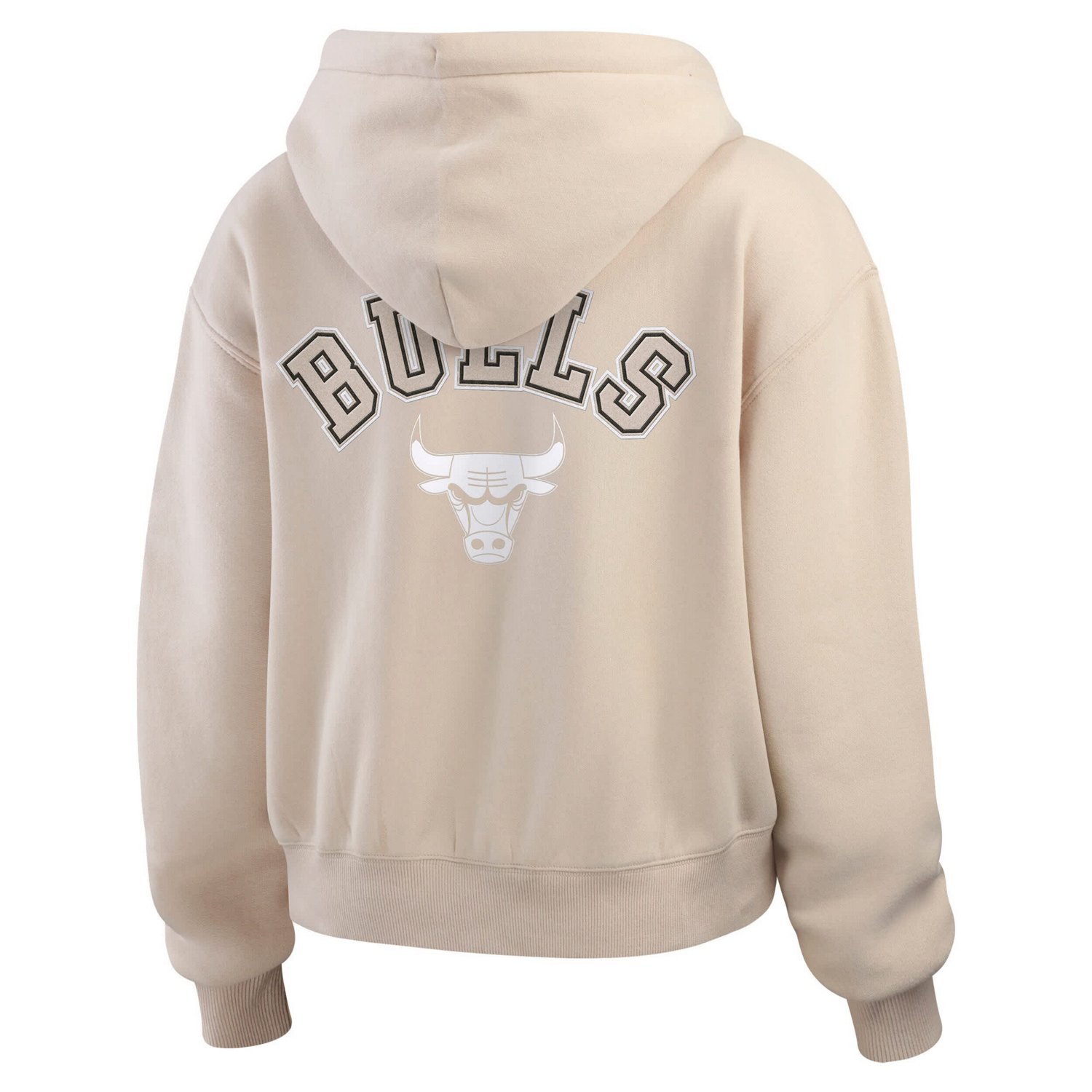WEAR by Erin Andrews Chicago Bulls Plus Tonal Felt Patch Full-Zip Hoodie