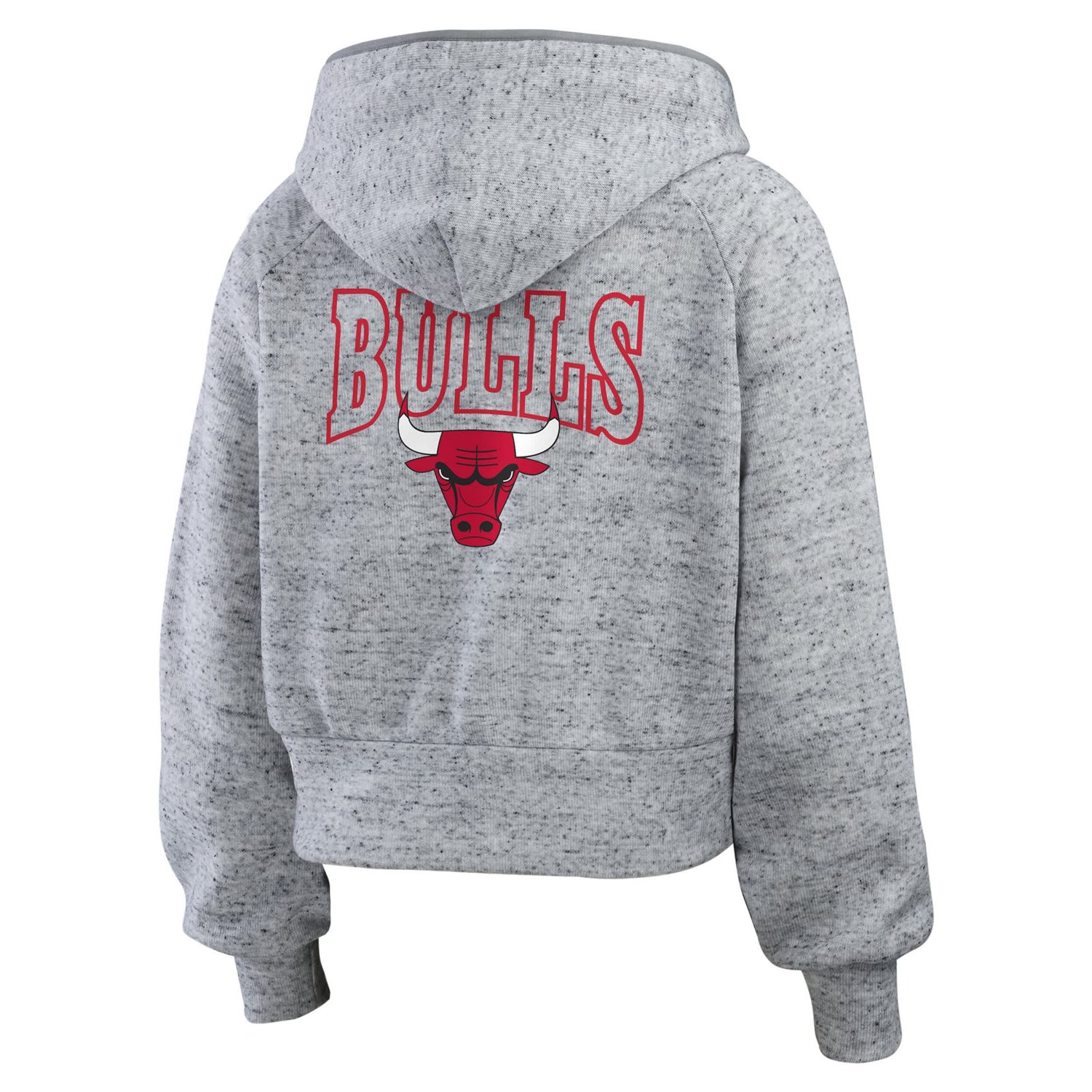 WEAR by Erin Andrews Chicago Bulls Speckled Radiator Full-Zip Hoodie                                                             - view number 3