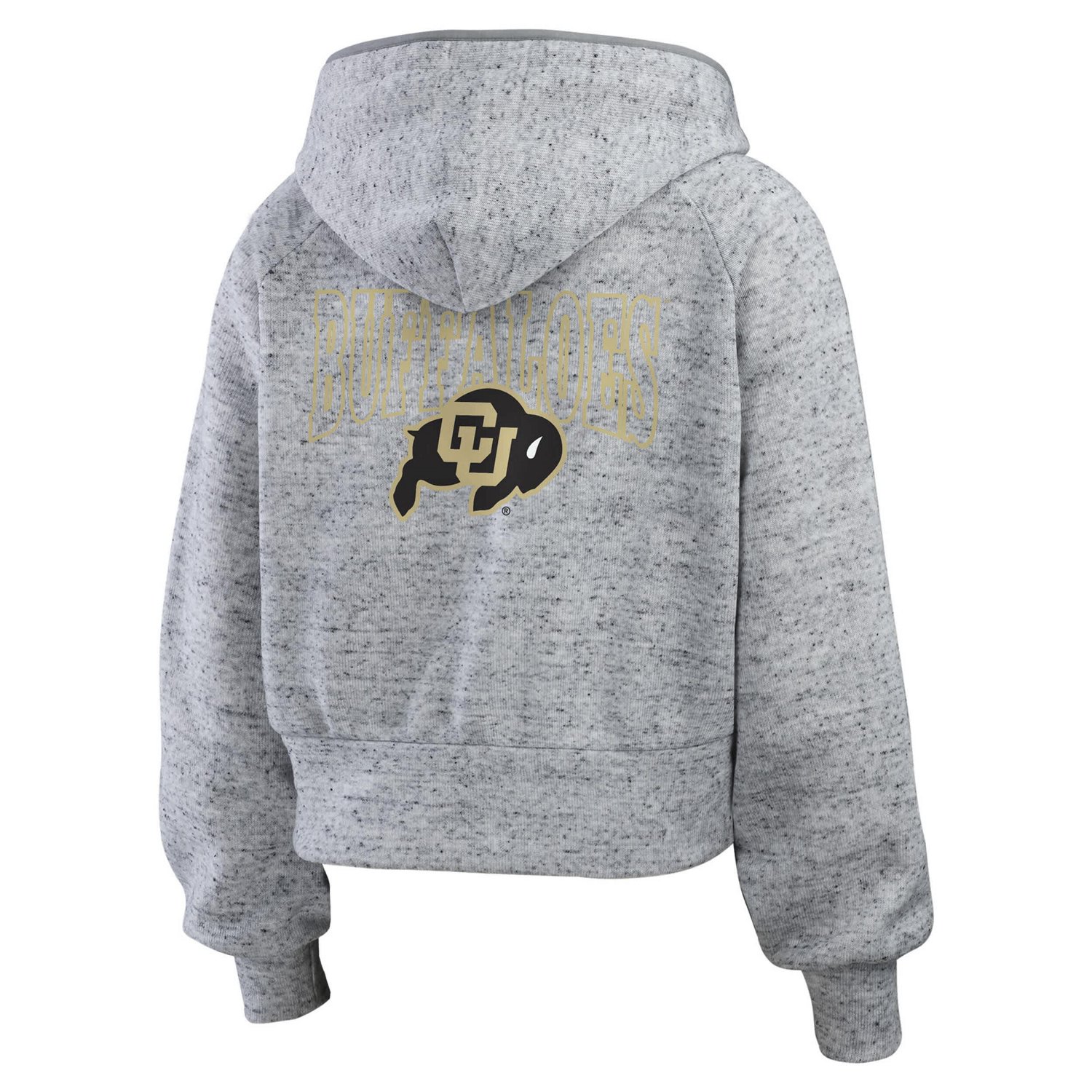 WEAR by Erin Andrews Colorado Buffaloes Wear Speckle Double-Hit Raglan Full-Zip Hoodie - view number 3