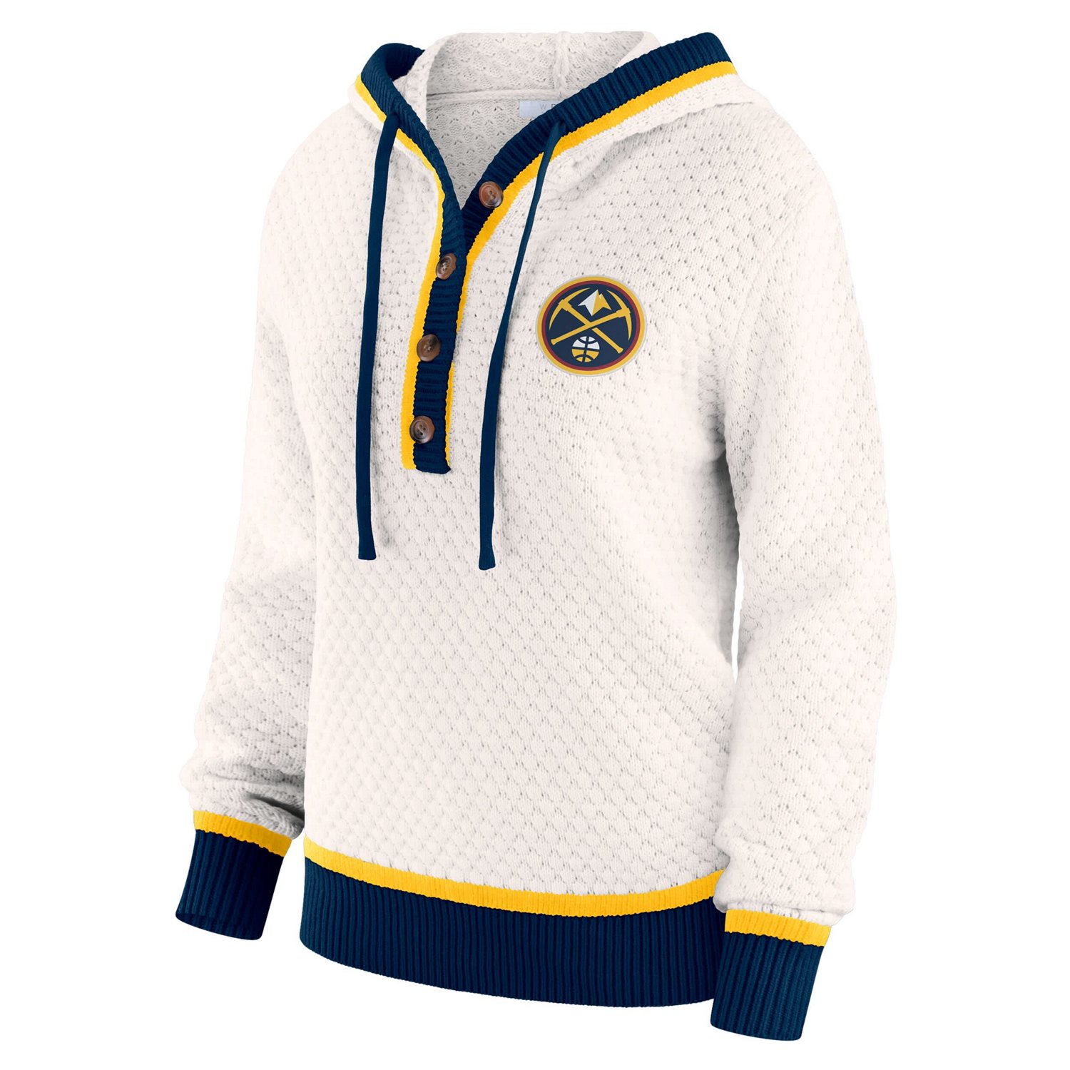 WEAR by Erin Andrews Denver Nuggets Plus Size Hoodie Sweater - view number 2