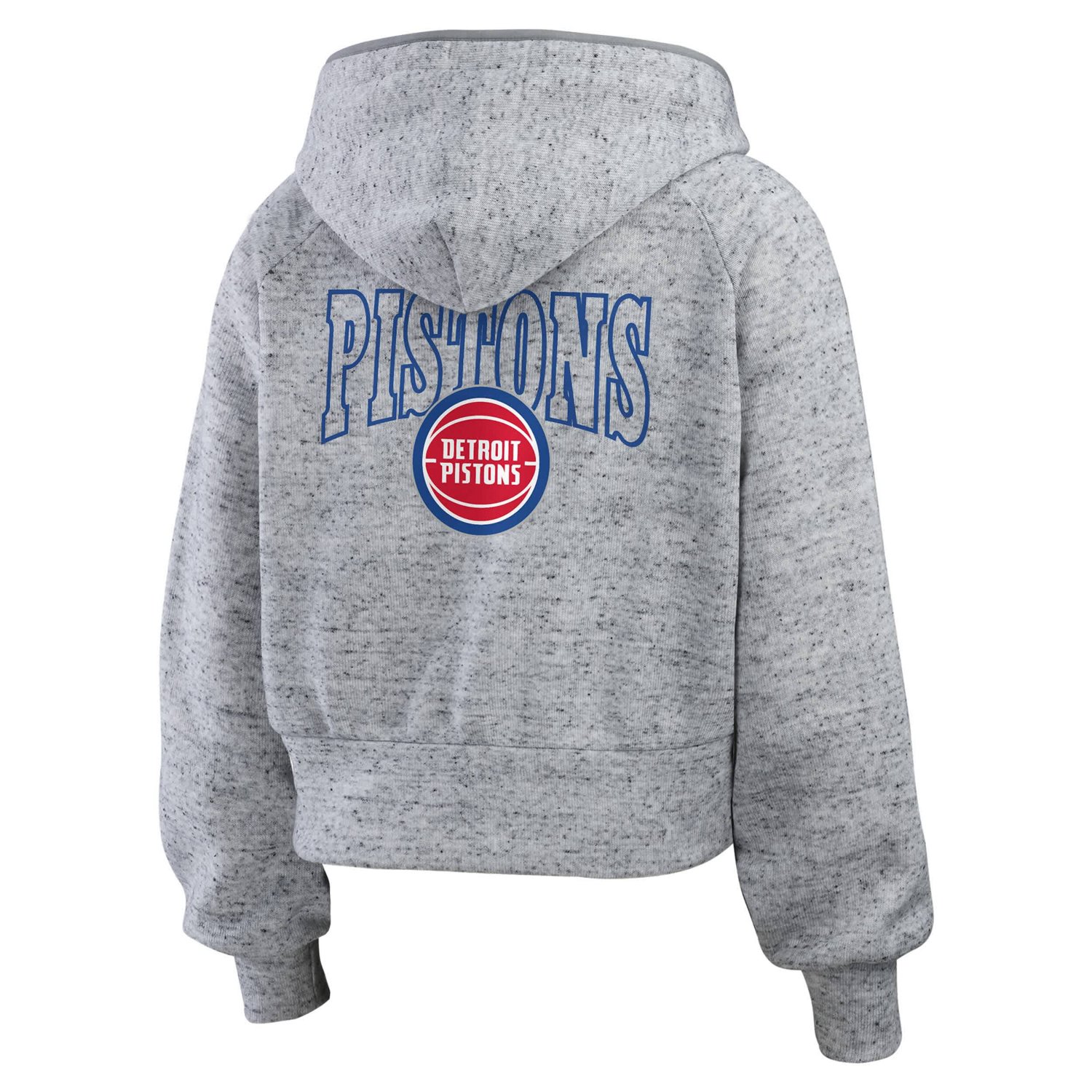 WEAR by Erin Andrews Detroit Pistons Speckled Radiator Full-Zip Hoodie                                                           - view number 3