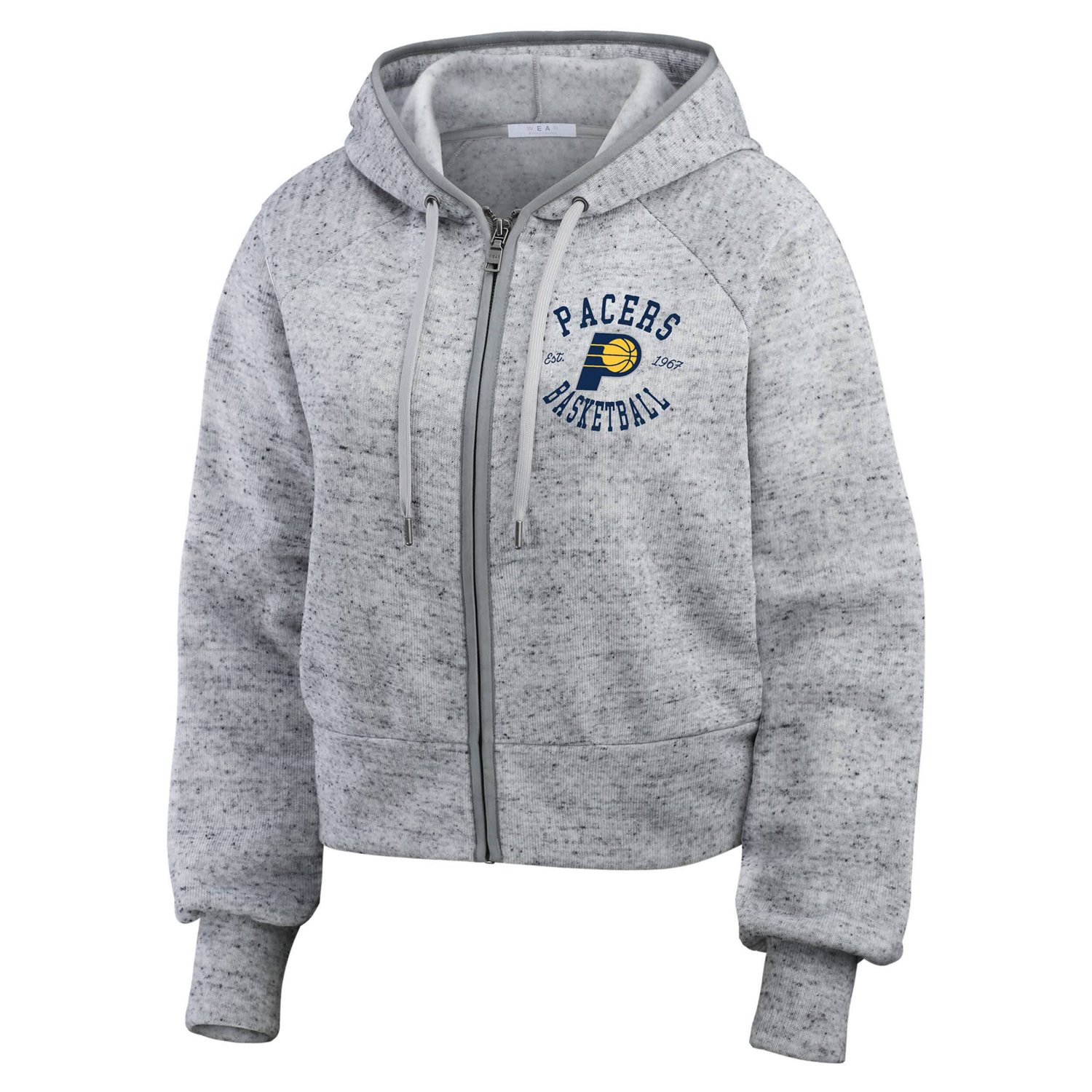WEAR by Erin Andrews Indiana Pacers Speckled Radiator Full-Zip Hoodie                                                            - view number 2