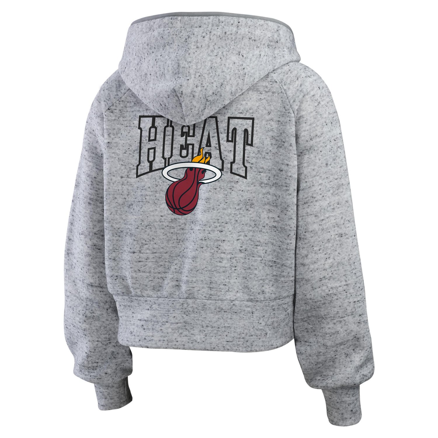 WEAR by Erin Andrews Miami Heat Speckled Radiator Full-Zip Hoodie                                                                - view number 3