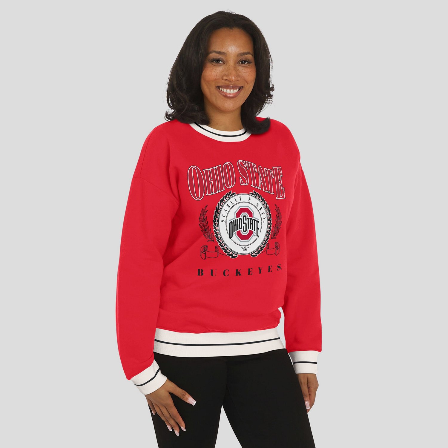 WEAR by Erin Andrews Ohio State Buckeyes Seal Sweatshirt - view number 4