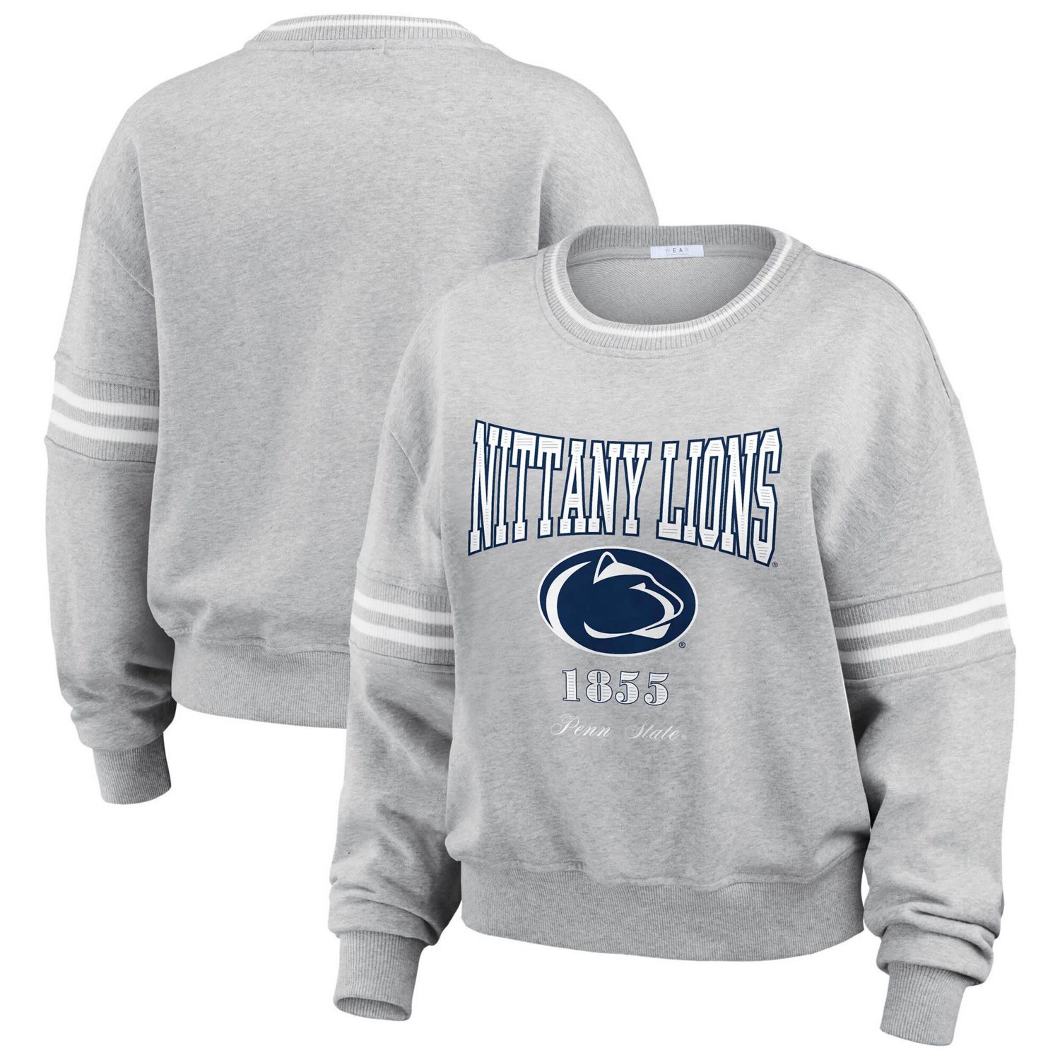 WEAR by Erin Andrews Penn State Nittany Lions Classic Stripe Pullover Sweater