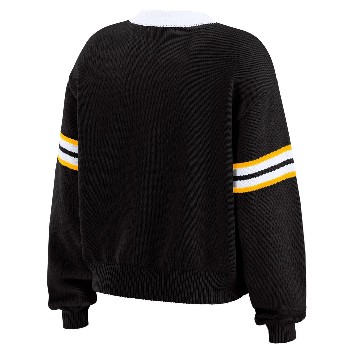 WEAR by Erin Andrews Pittsburgh Penguins Cropped Lace-Up Sweater - view number 3