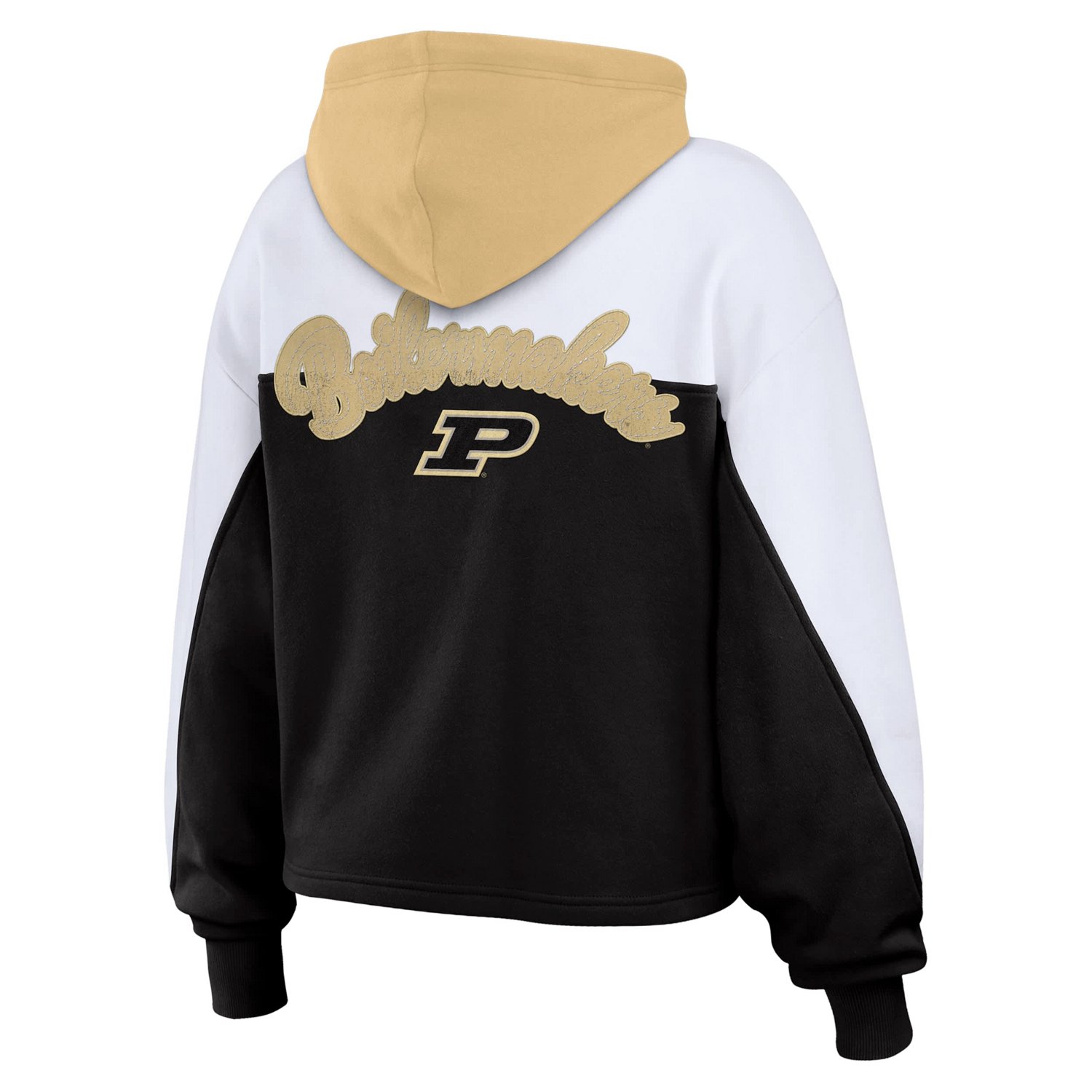 WEAR by Erin Andrews Purdue Boilermakers Color-Block Full-Zip Hoodie - view number 3