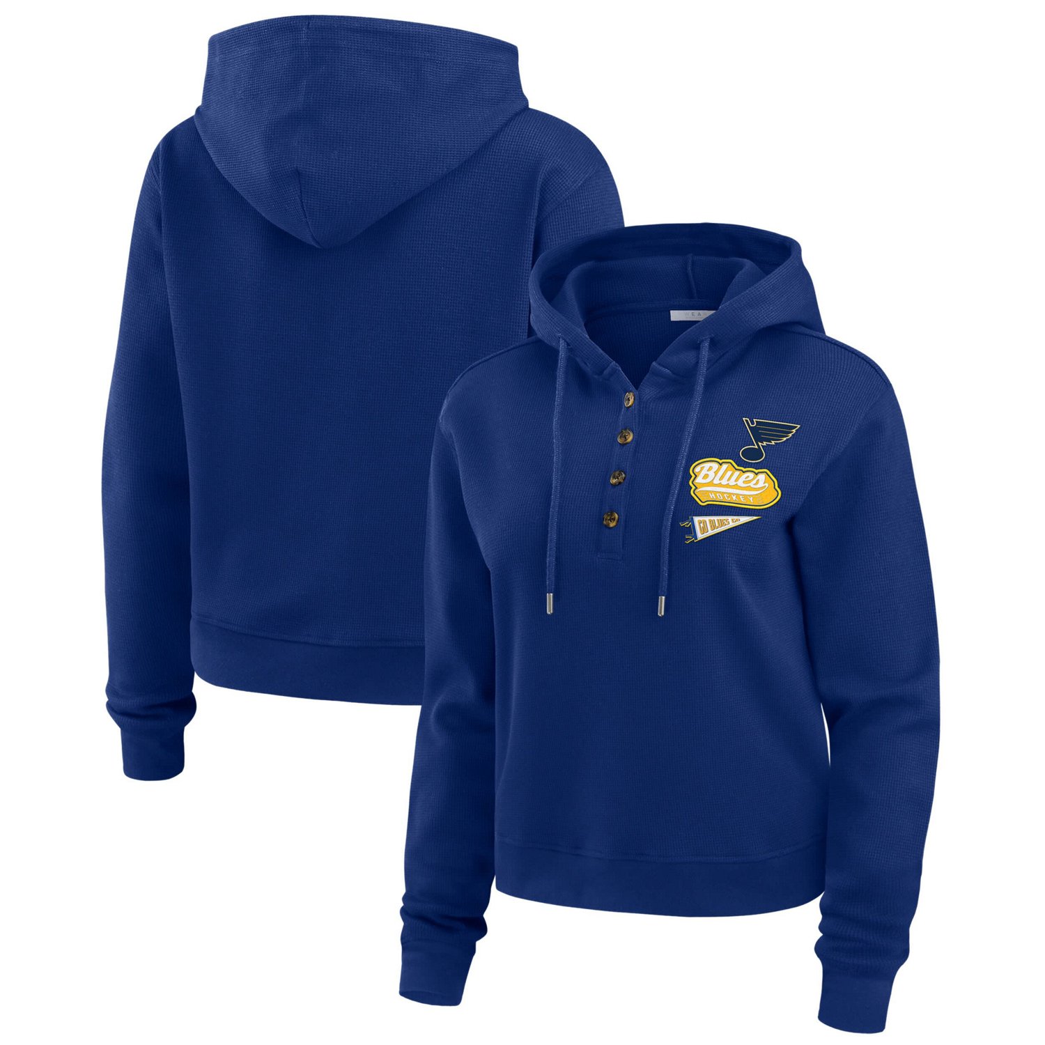 WEAR by Erin Andrews St Louis s Waffle-Knit Pullover Hoodie