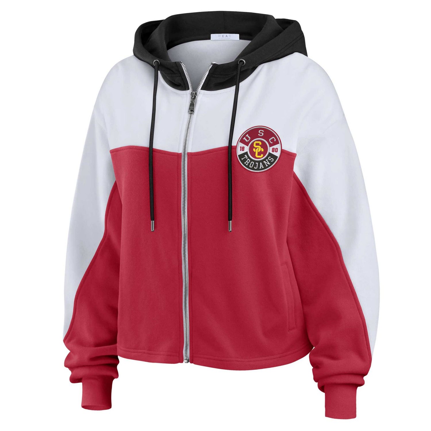WEAR by Erin Andrews USC Trojans Color-Block Full-Zip Hoodie - view number 2