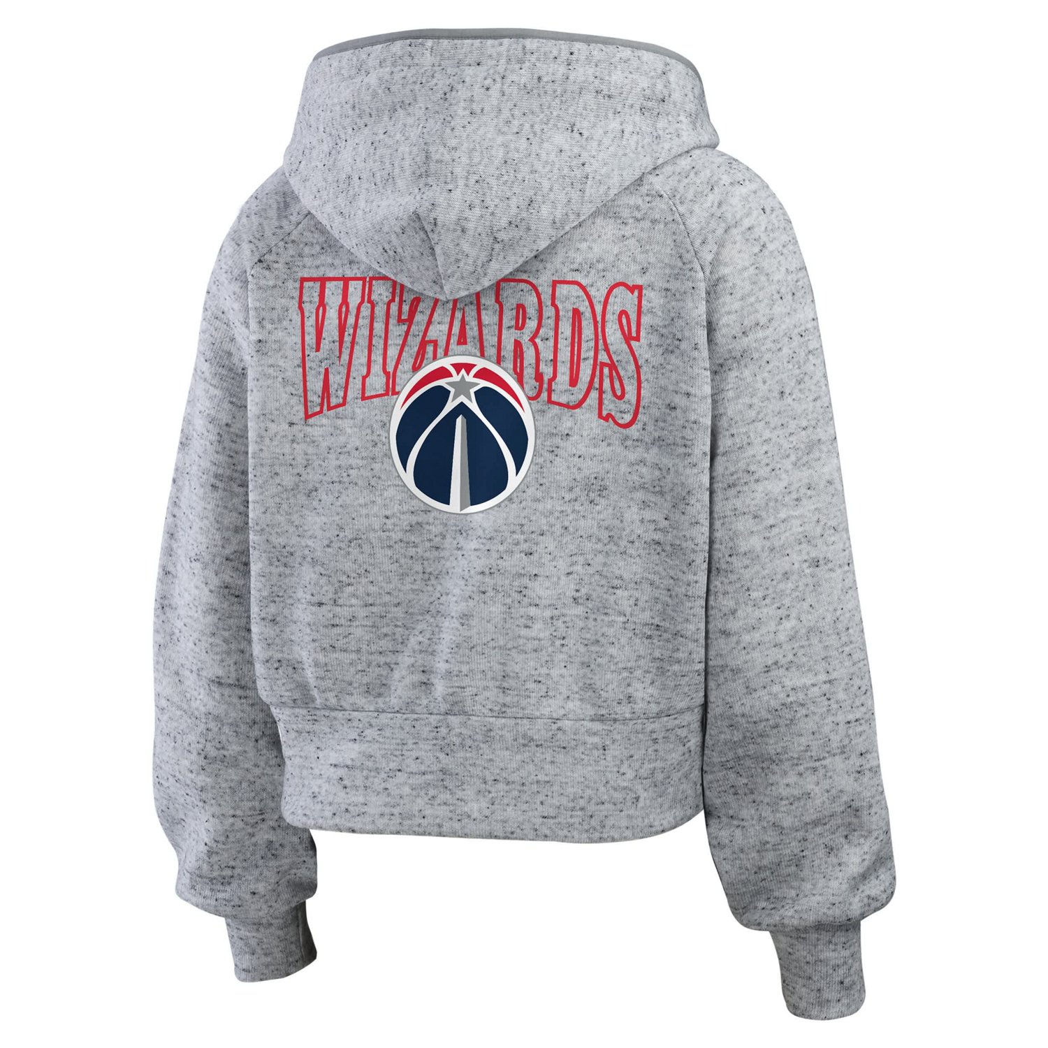 WEAR by Erin Andrews Washington Wizards Speckled Radiator Full-Zip Hoodie                                                        - view number 3