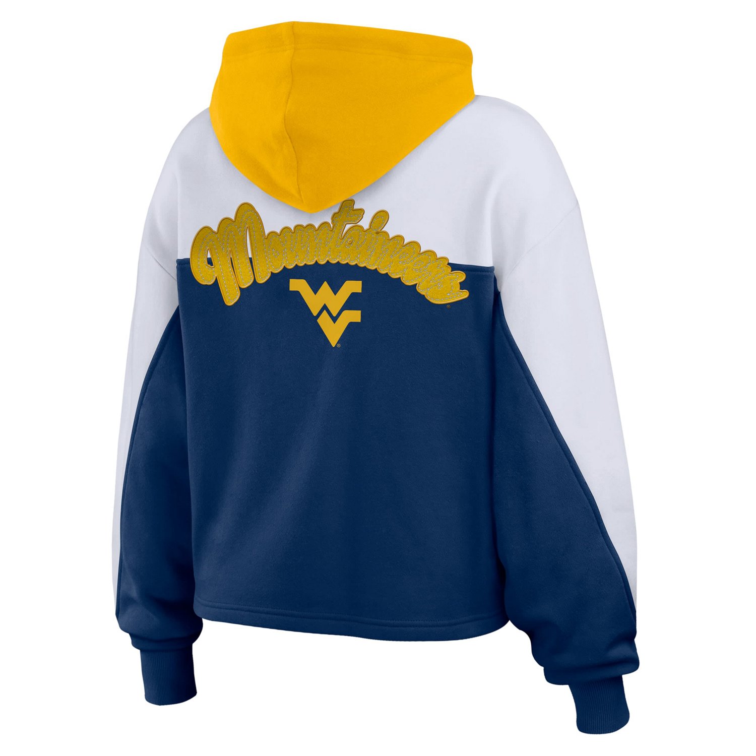 WEAR by Erin Andrews West Virginia Mountaineers Color-Block Full-Zip Hoodie - view number 3