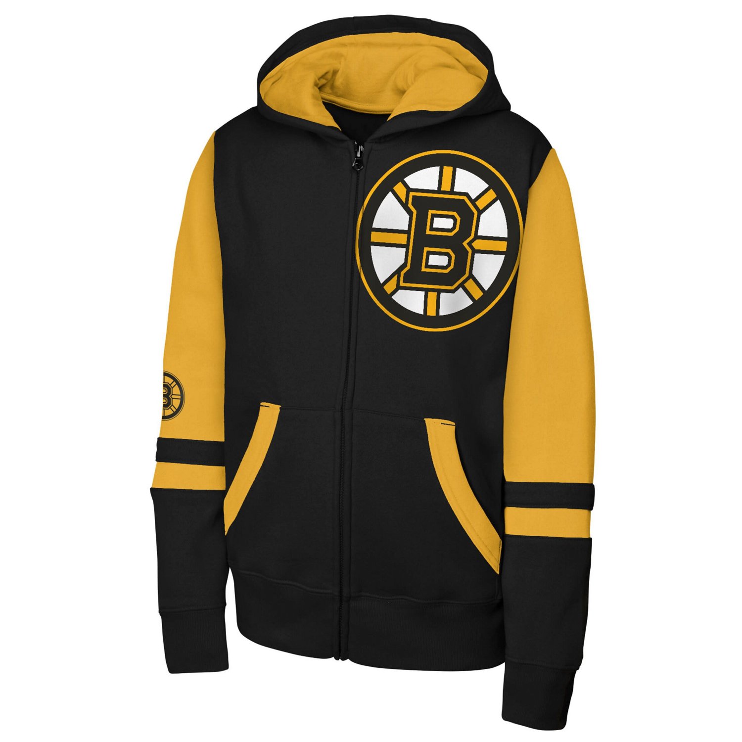 Youth Boston Bruins Face Off Full-Zip Hoodie - view number 2