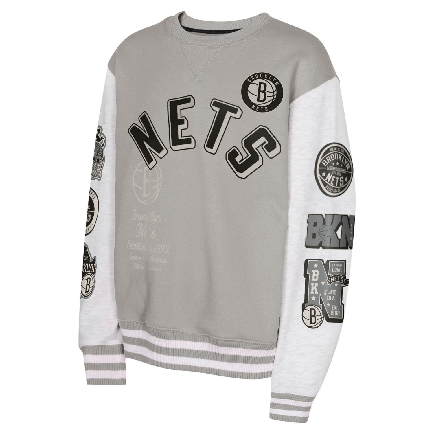 Youth Brooklyn Nets Star Treatment Pullover Sweatshirt                                                                           - view number 2