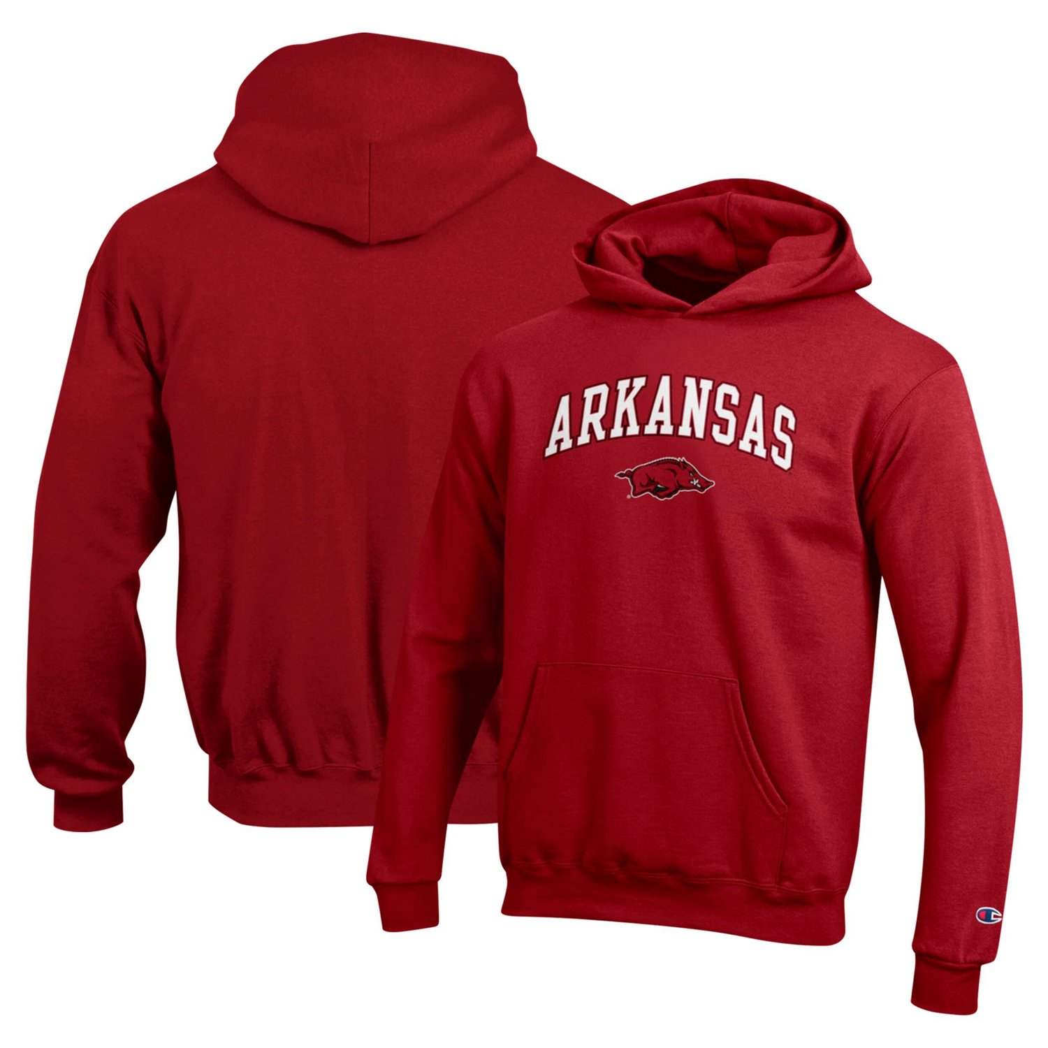 Youth Champion Arkansas Razorbacks Campus Pullover Hoodie - view number 1