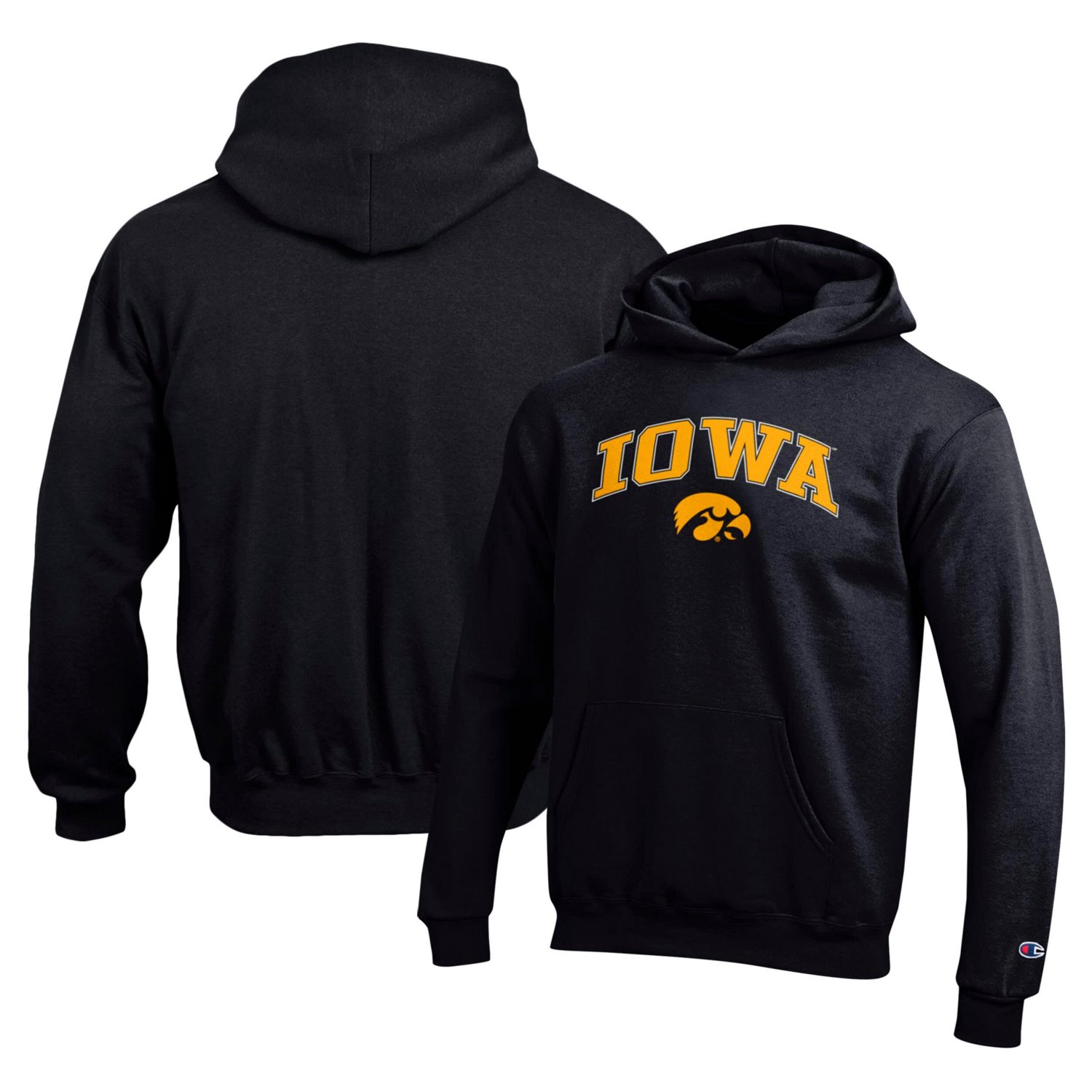 Youth Champion Iowa Hawkeyes Campus Pullover Hoodie - view number 1