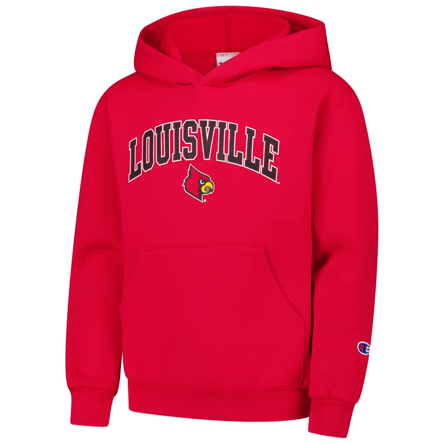 Youth Champion Louisville Cardinals Campus Pullover Hoodie - view number 2