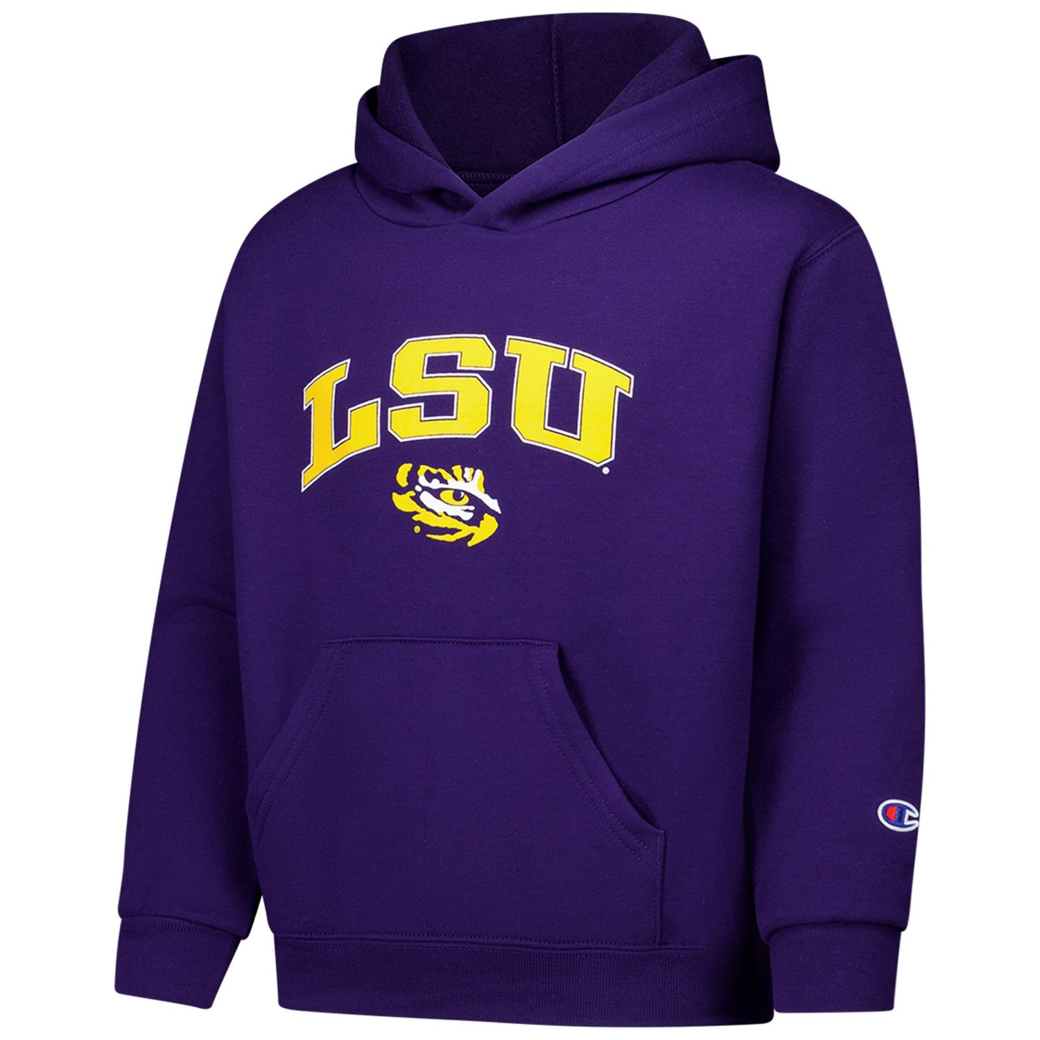 Youth Champion LSU Tigers Campus Pullover Hoodie - view number 2