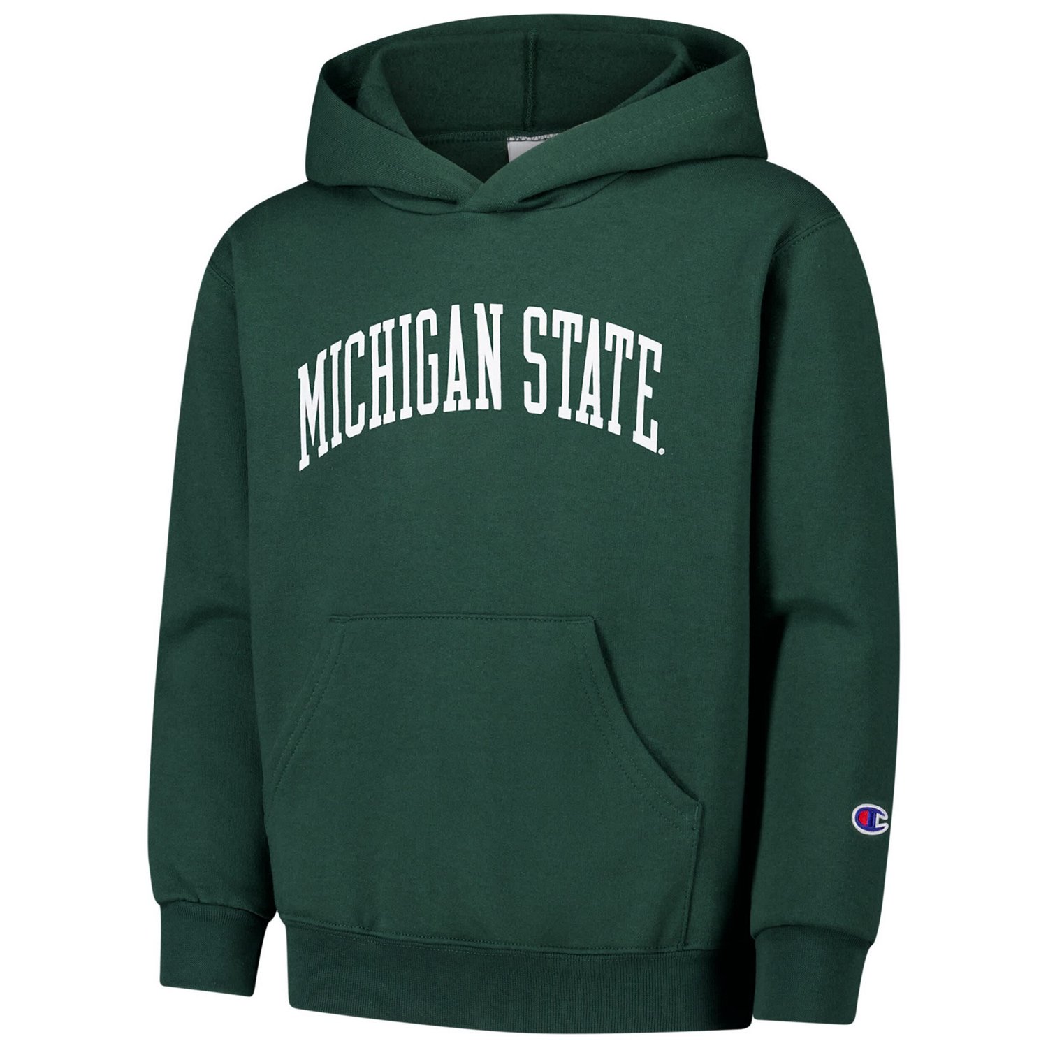 Youth Champion Michigan State Spartans Basic Arch Hoodie - view number 2