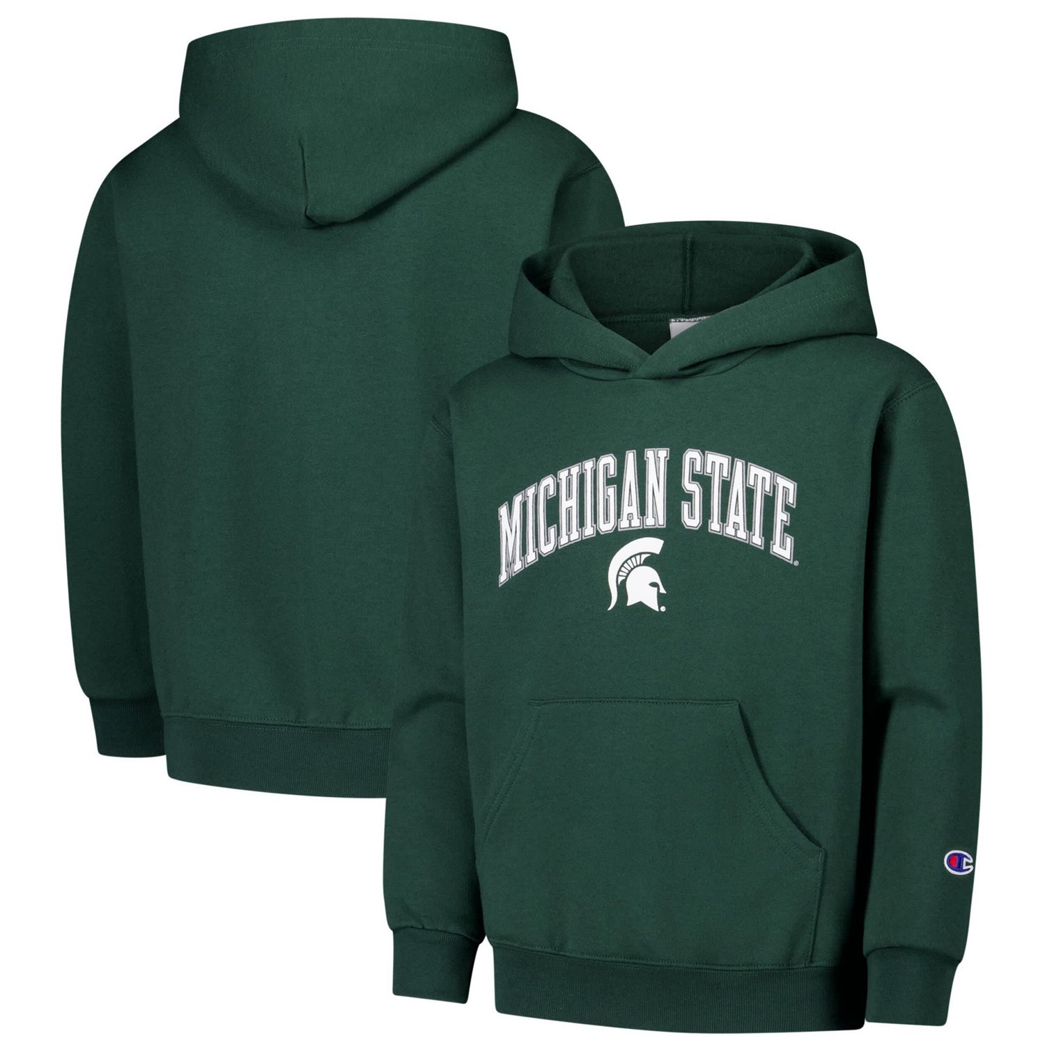 Youth Champion Michigan State Spartans Campus Pullover Hoodie - view number 1