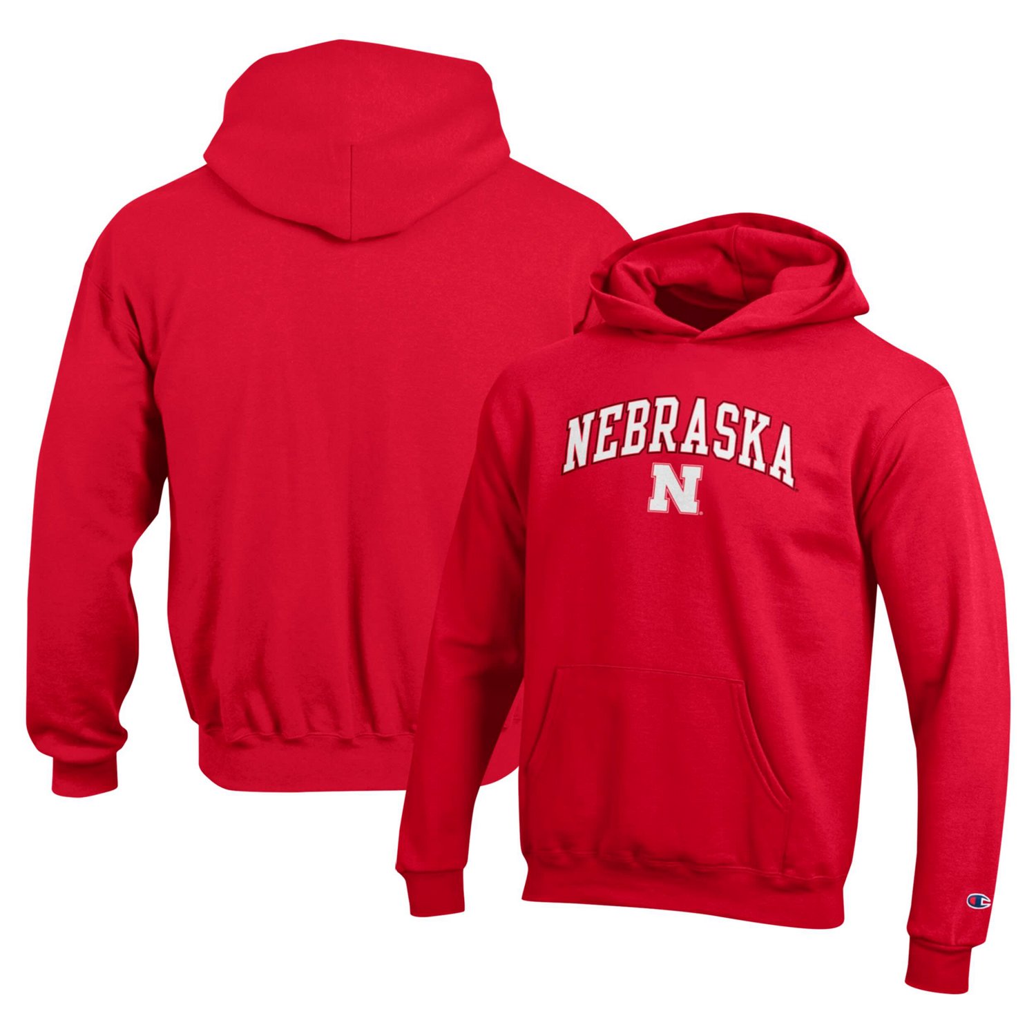 Youth Champion Nebraska Huskers Campus Pullover Hoodie - view number 1