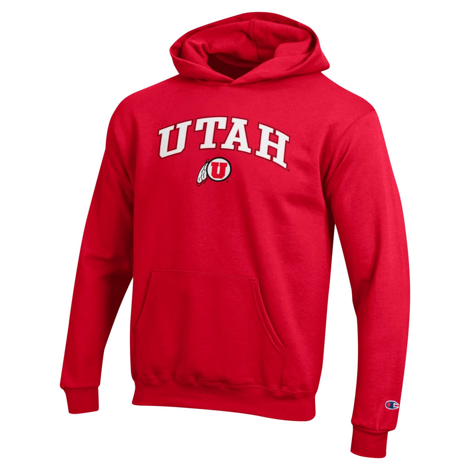 Youth Champion Utah Utes Campus Pullover Hoodie - view number 2