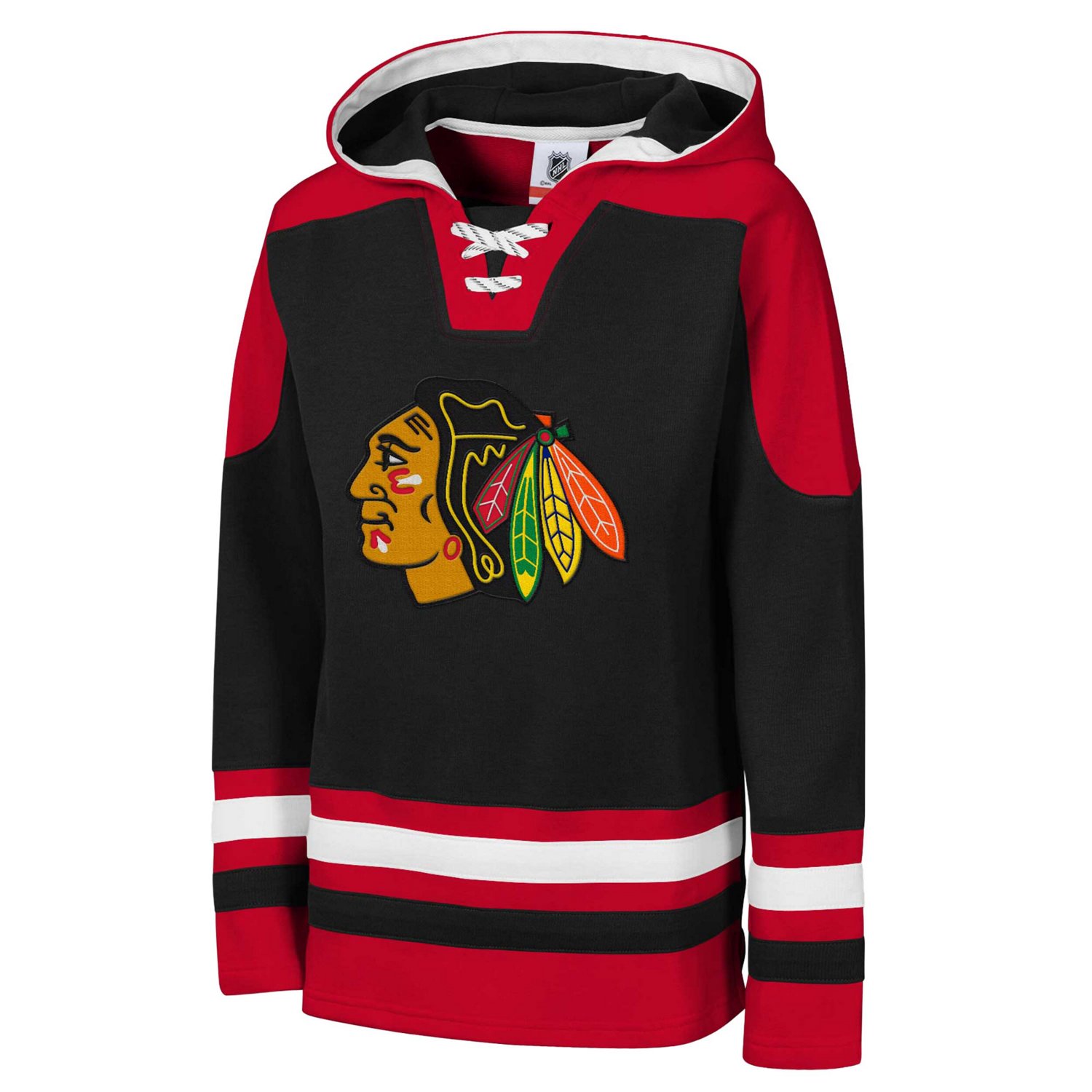 Youth Chicago hawks Ageless Must Have Home V-Neck Pullover Hoodie                                                                - view number 2