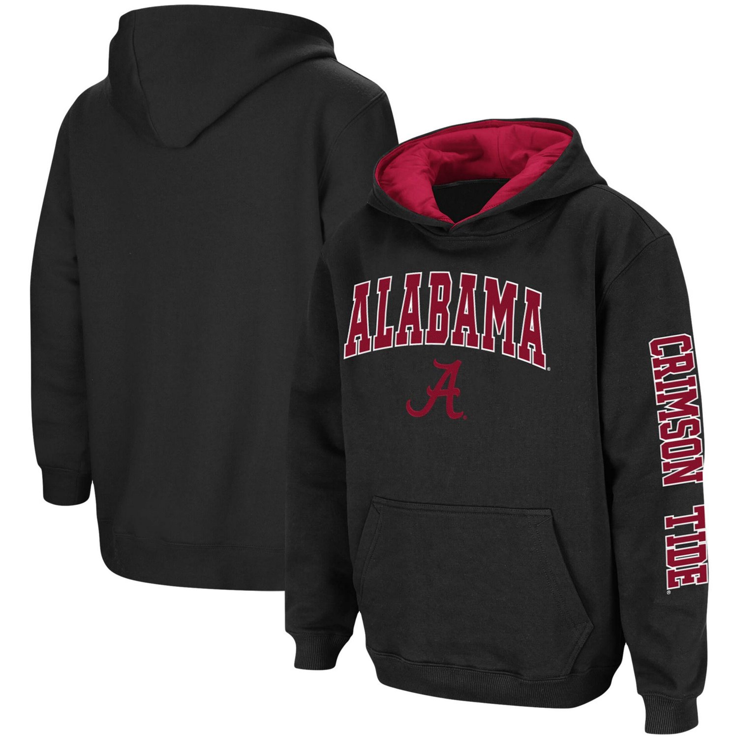 Youth Colosseum Alabama Crimson Tide 2-Hit Team Pullover Hoodie                                                                  - view number 1