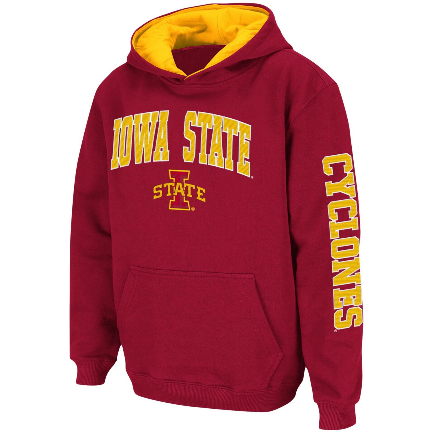 Youth Colosseum Cardinal Iowa State Cyclones 2-Hit Team Pullover Hoodie - view number 2