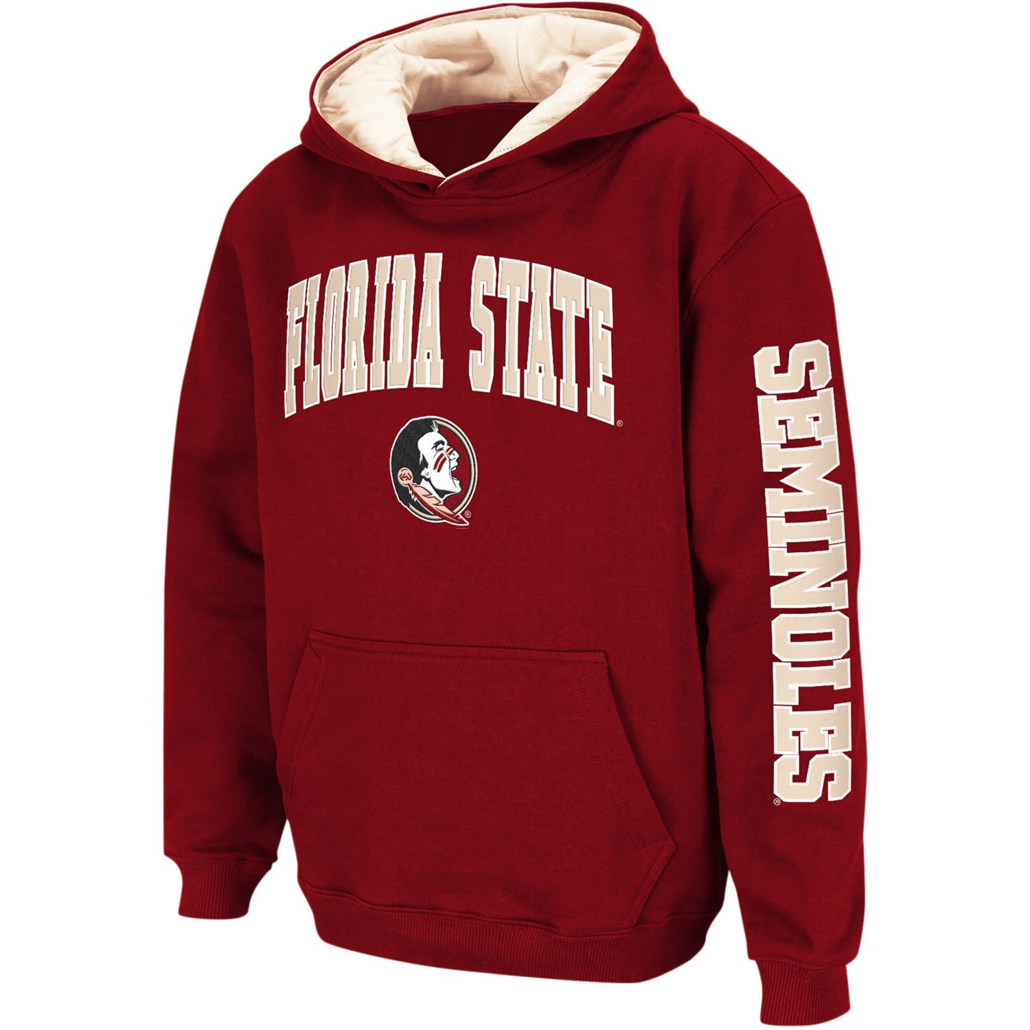 Youth Colosseum Florida State Seminoles 2-Hit Team Pullover Hoodie