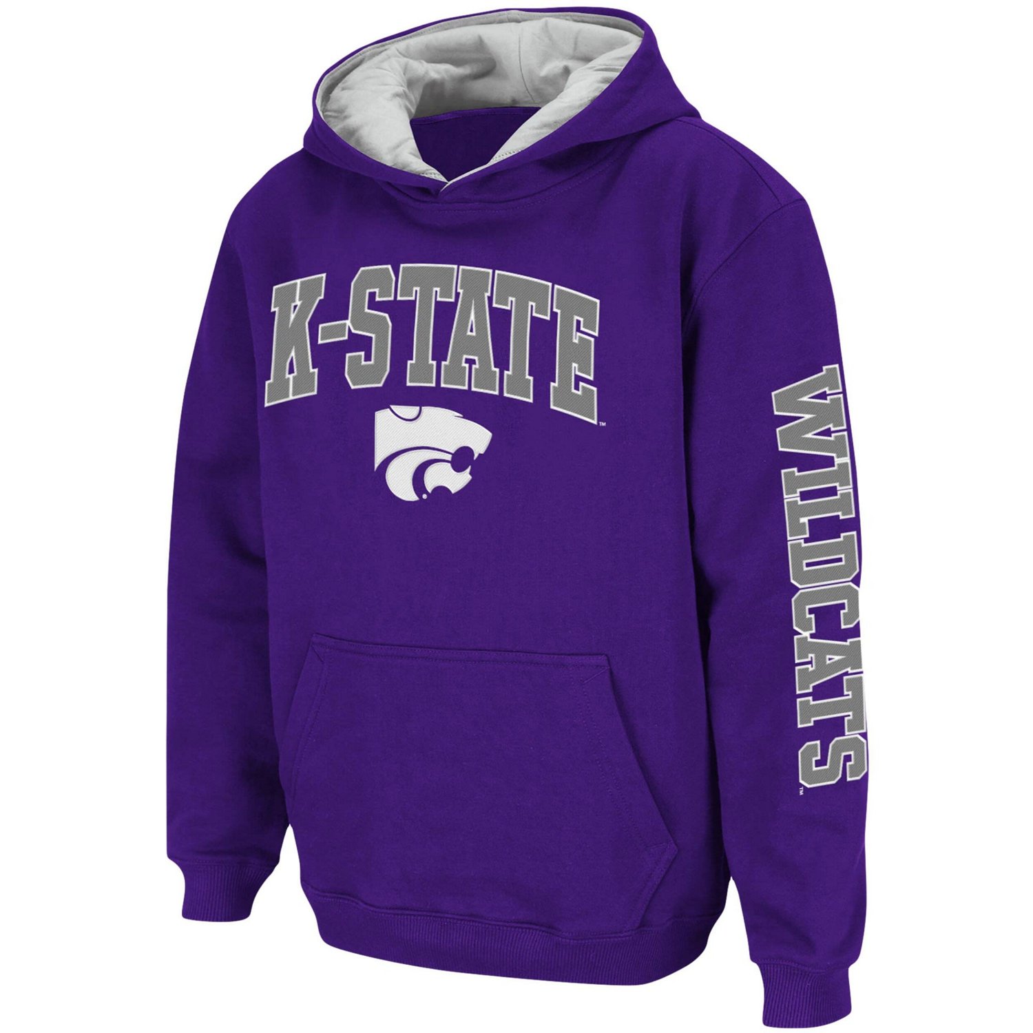 Youth Colosseum Kansas State Wildcats 2-Hit Team Pullover Hoodie - view number 2