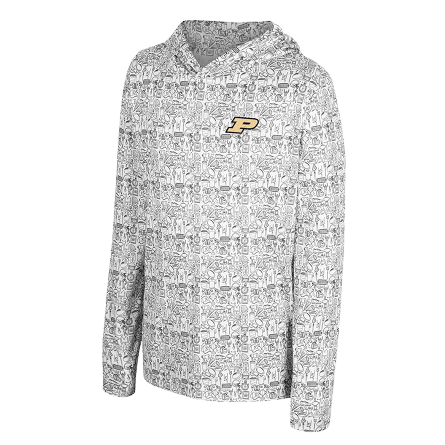 Youth Colosseum Purdue Boilermakers All-Over Print Hoodie - view number 2