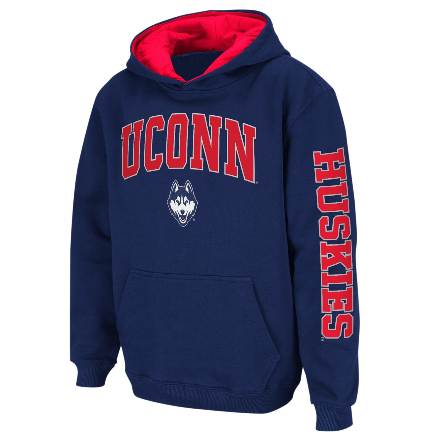 Youth Colosseum UConn Huskies 2-Hit Team Pullover Hoodie - view number 2